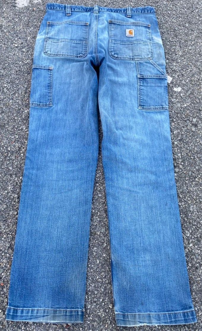Carhartt Vintage Carhartt Relaxed Fit Carpenter Distressed Denim Size US 34 / EU 50 - 1 Thumbnail