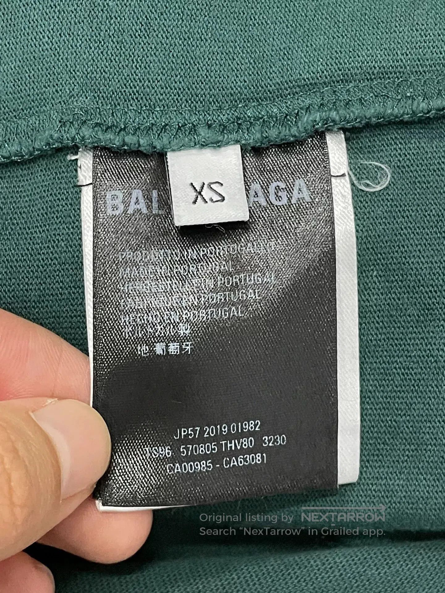 Balenciaga Balenciaga Blue Back Logo Short Sleeve T. Size US XS / EU 42 / 0 - 4 Thumbnail