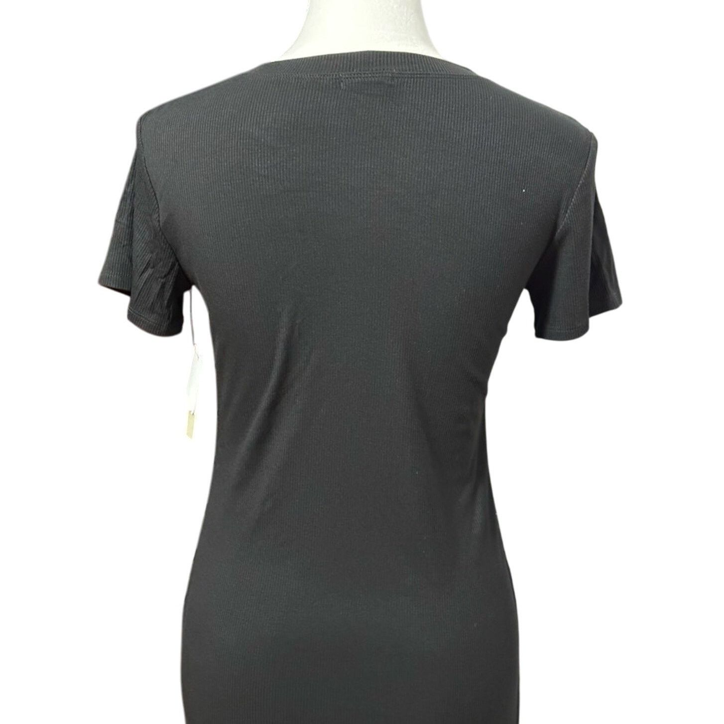 BP. BP Sheath Dress Black Stretch Jewel Neck Short Sleeve S New Size S / US 4 / IT 40 - 5 Thumbnail
