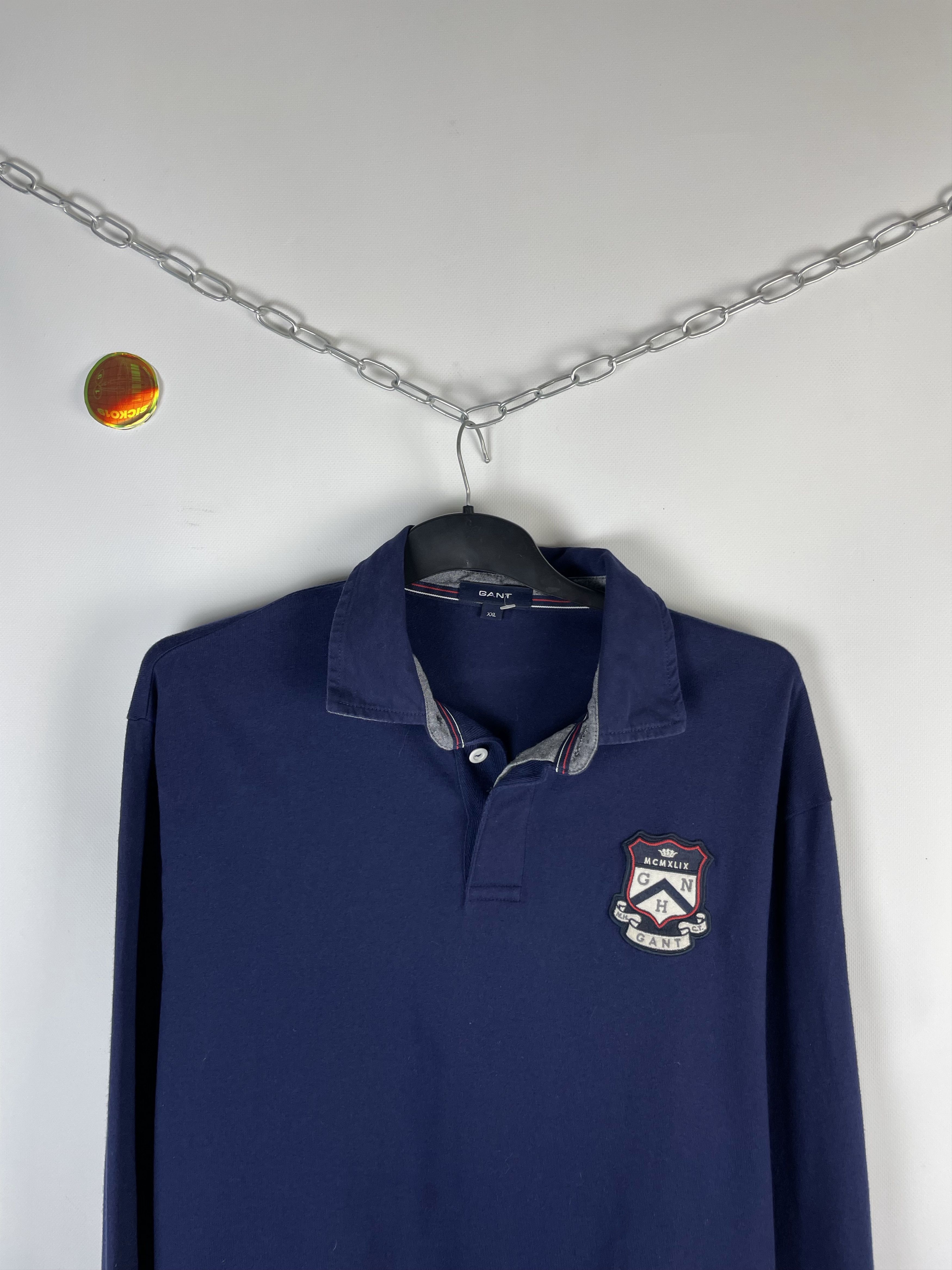 Gant Vintage 90s Gant Rugby Long Sleeve Shirt Size US XL / EU 56 / 4 - 3 Thumbnail