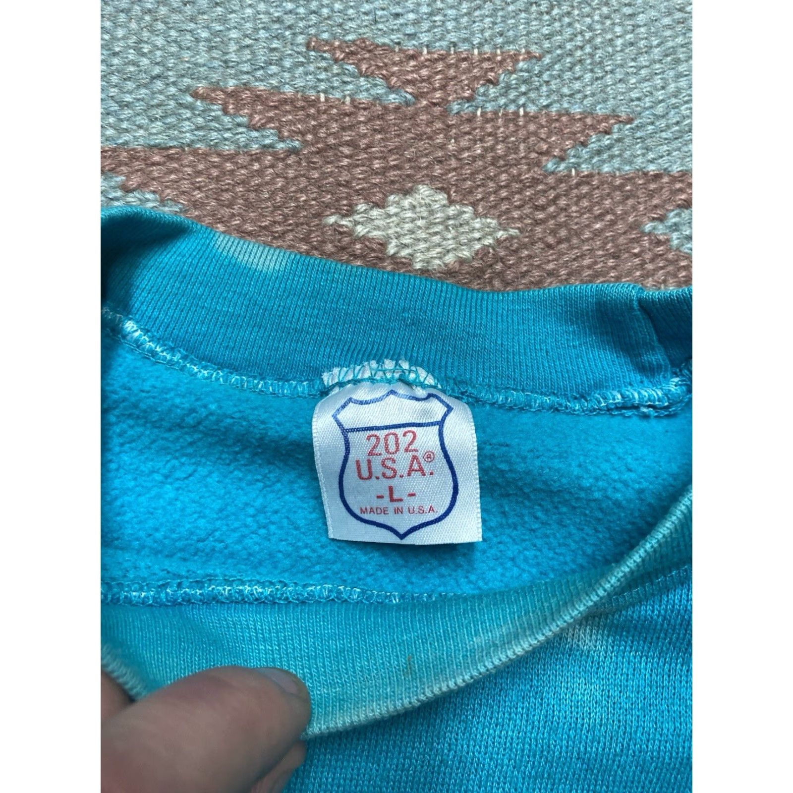 Doublet VINTAGE 80s crewneck sweatshirt Cadillac teal blue faded car double sided large Sweatshirt Men L Blue 80s Cadillac Vintage Crewneck pullover Size US L / EU 52-54 / 3 - 5 Thumbnail