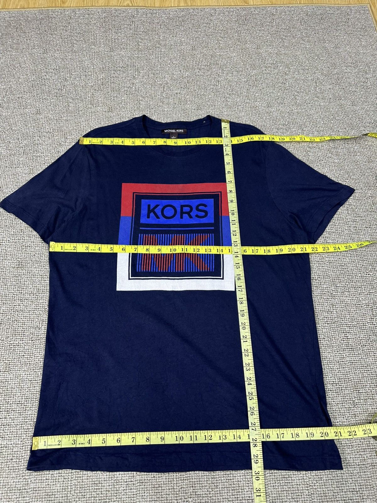 Michael Kors Michael Kors Big Logo Tshirt A984 Size US L / EU 52-54 / 3 - 4 Thumbnail