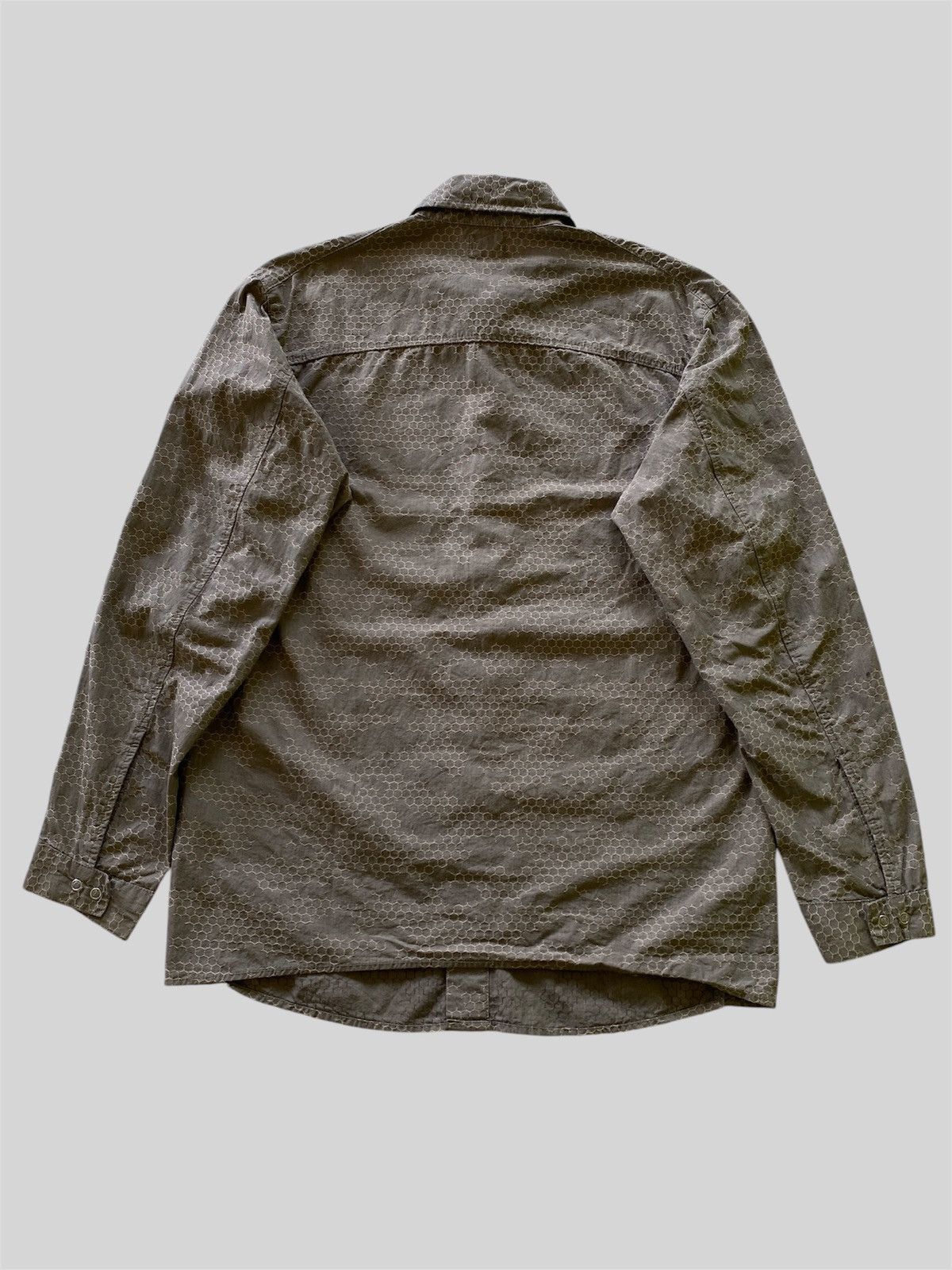 Levi's × Levi's Vintage Clothing RARE❗️Vintage 00s LEJ Honeycomb Camo Design Shirt Size US L / EU 52-54 / 3 - 8 Thumbnail