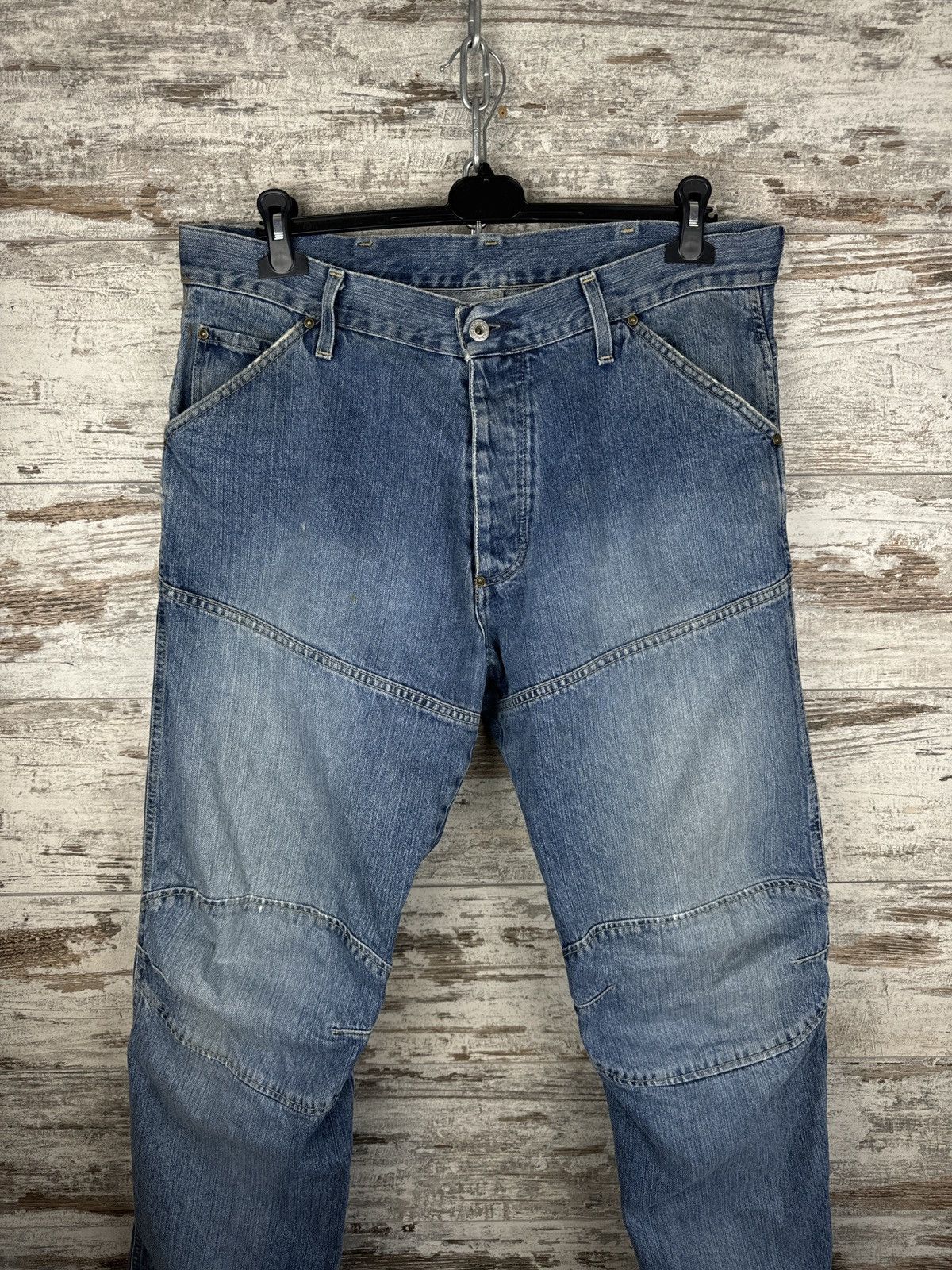 G-Star × Vintage Mens Vintage G Star Raw denim jeans Elwood 3d faded y2k rare Size US 36 / EU 52 - 3 Thumbnail