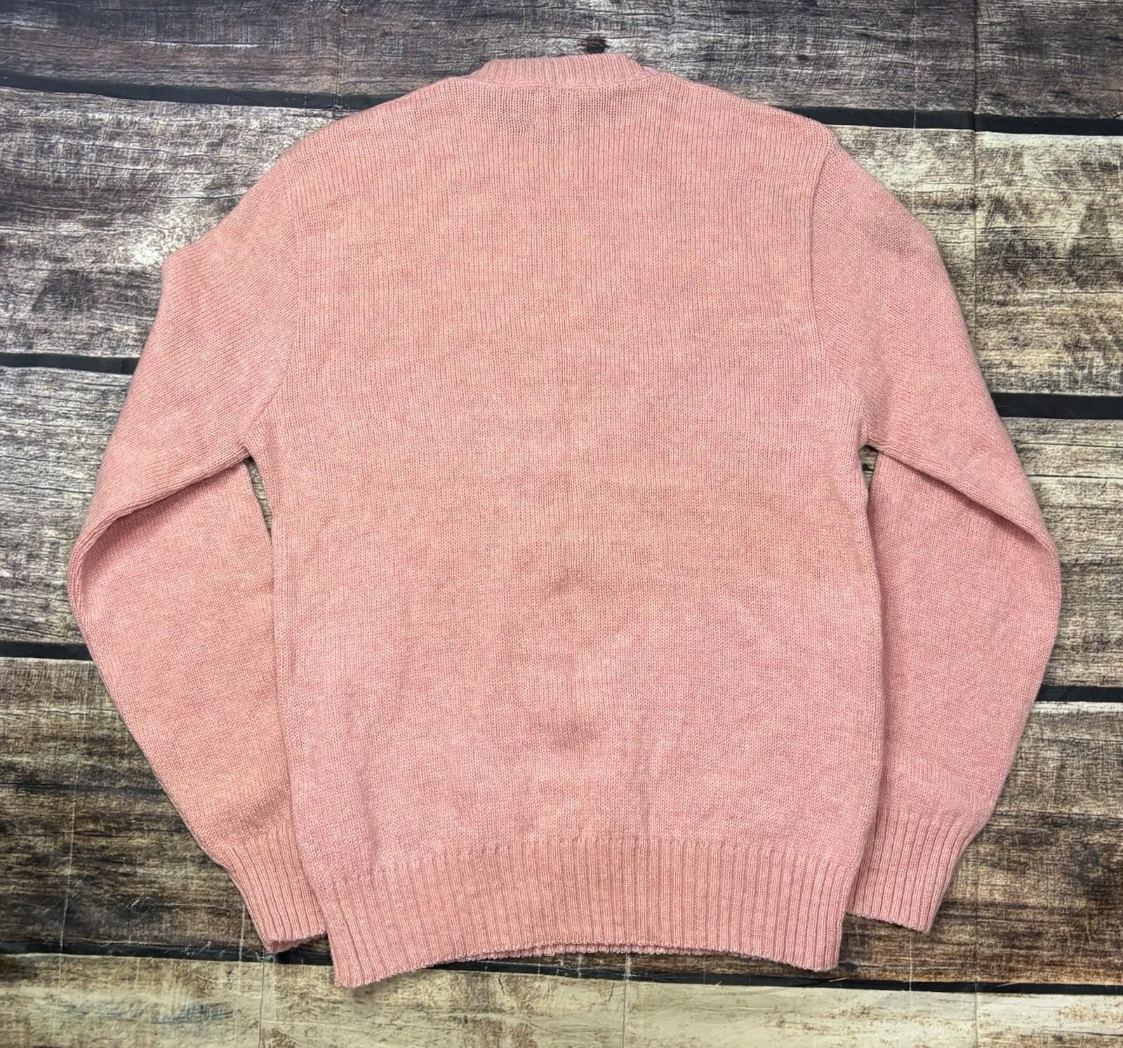 Robert Bruce VTG Robert Bruce Sweater Womens Large Wool Crew Neck Pink Size L / US 10 / IT 46 - 3 Thumbnail