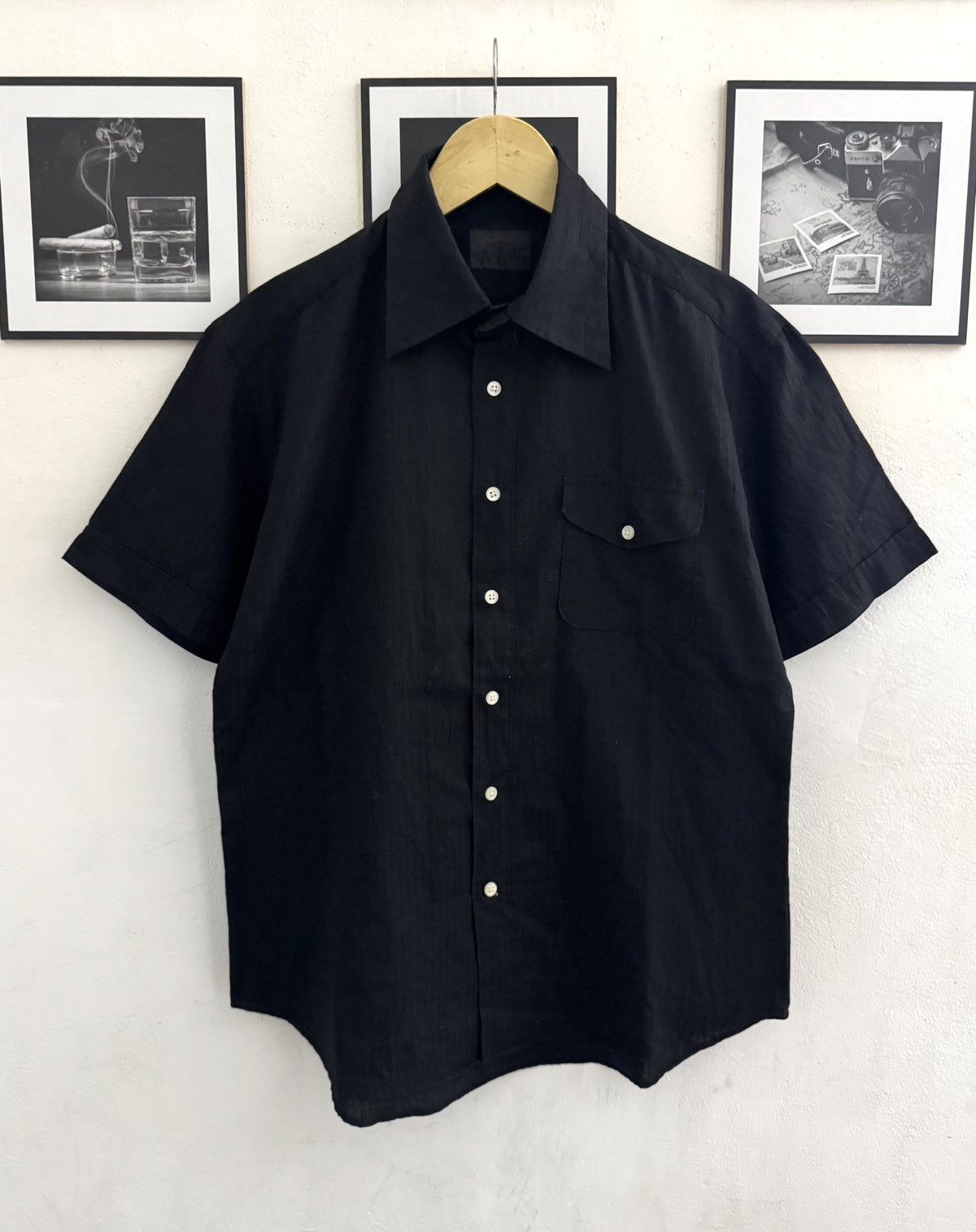 Yohji Yamamoto Vintage Yohji Yamamoto Durban A.A.R Black Shirt Size US M / EU 48-50 / 2 - 1 Thumbnail