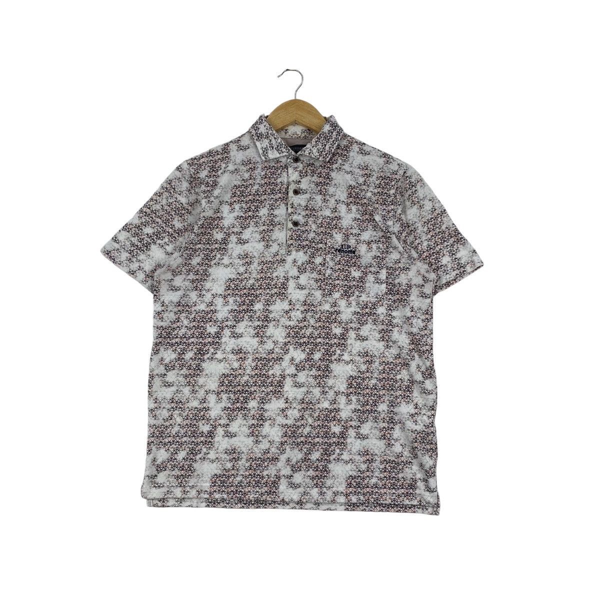 Renoma Vintage UP RENOMA PARIS Digital Camo Polo Tee Shirt Top Size US M / EU 48-50 / 2 - 1 Thumbnail