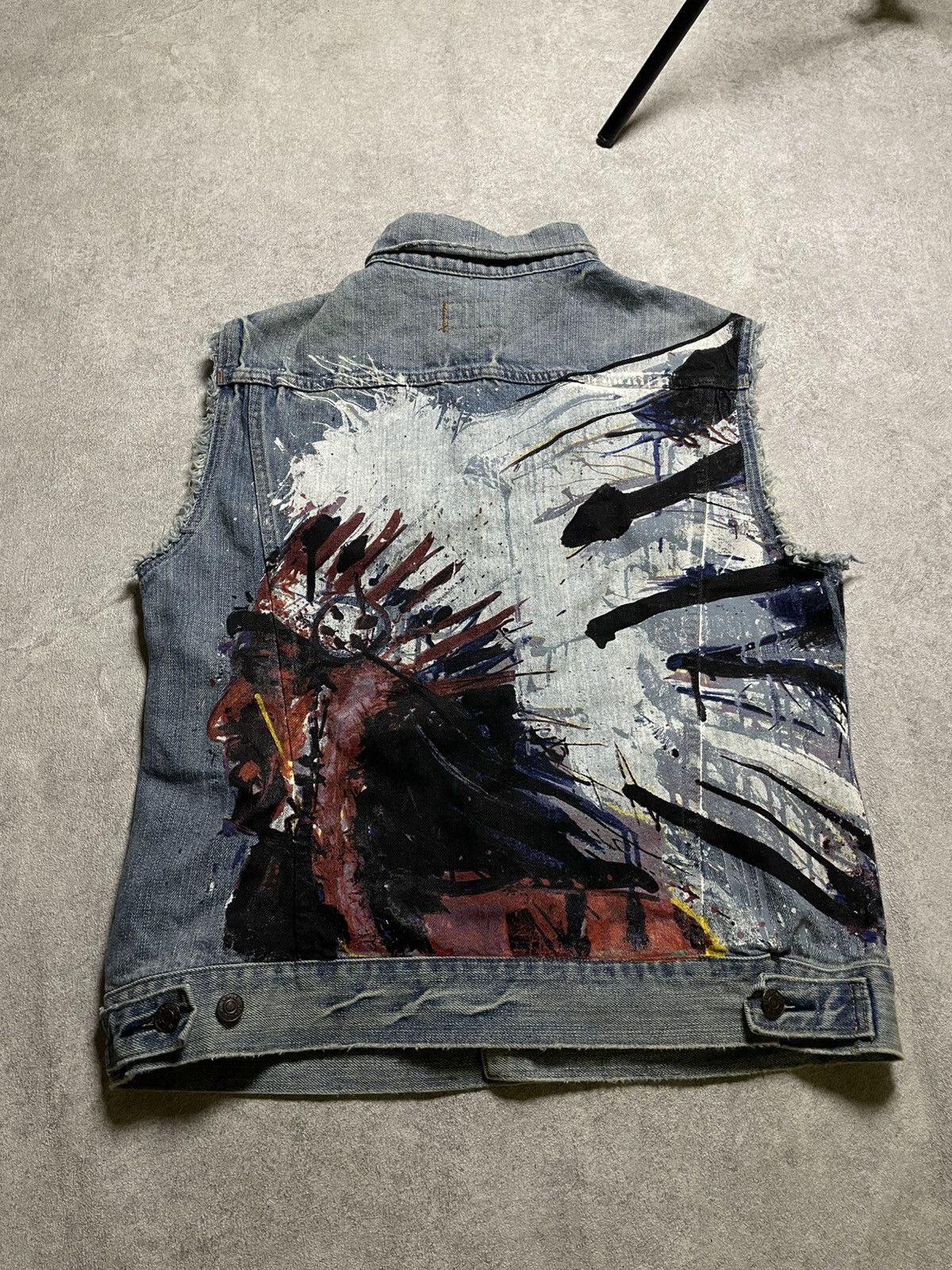 RRL Ralph Lauren Ralph Lauren Denim & Supply Vest Jacket Jeans Indian Chief Size US M / EU 48-50 / 2 - 1 Thumbnail