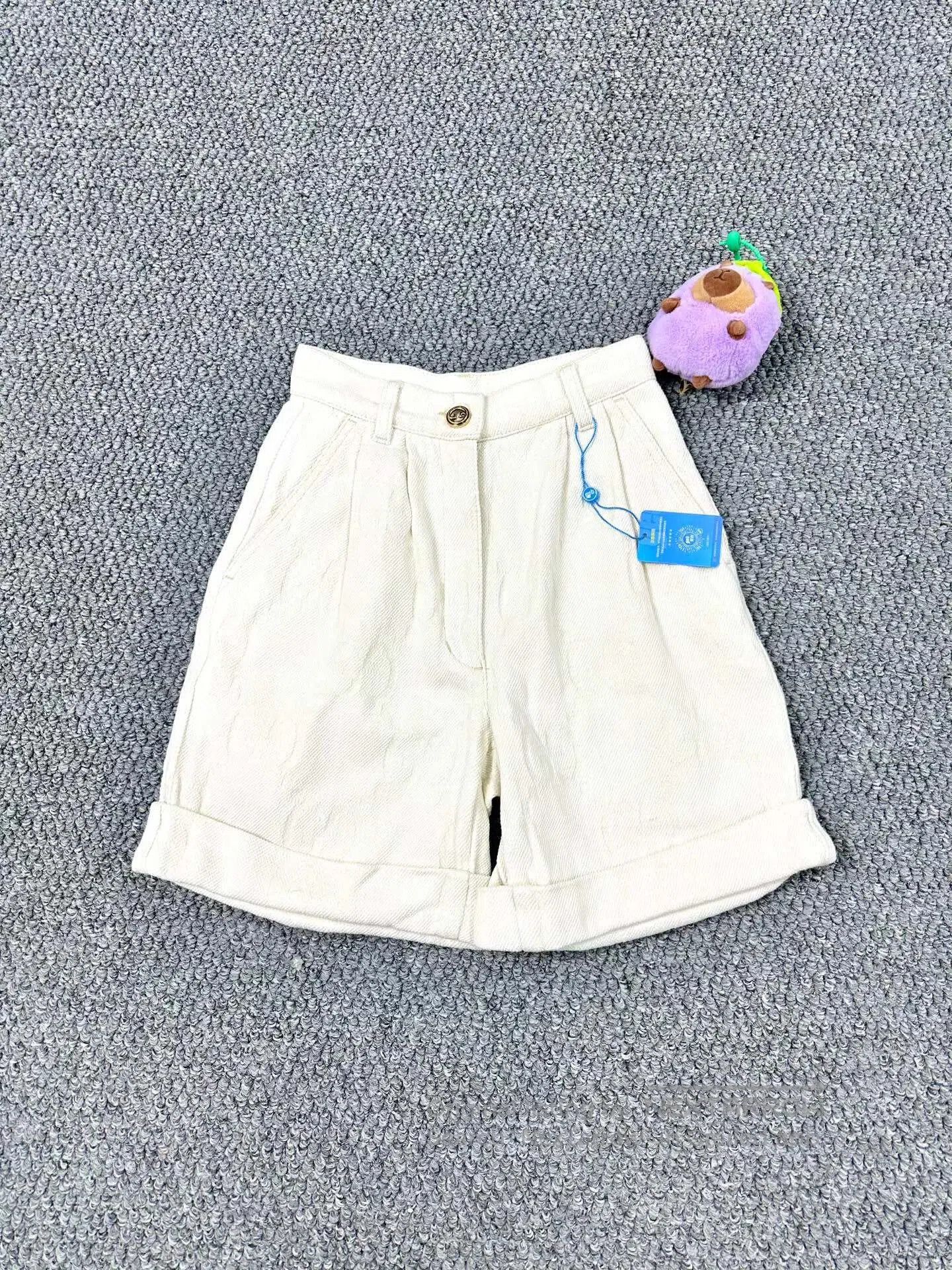 Gucci Guicci Off-White Camouflage Full Print Denim Shorts| Size 33" - 1 Thumbnail