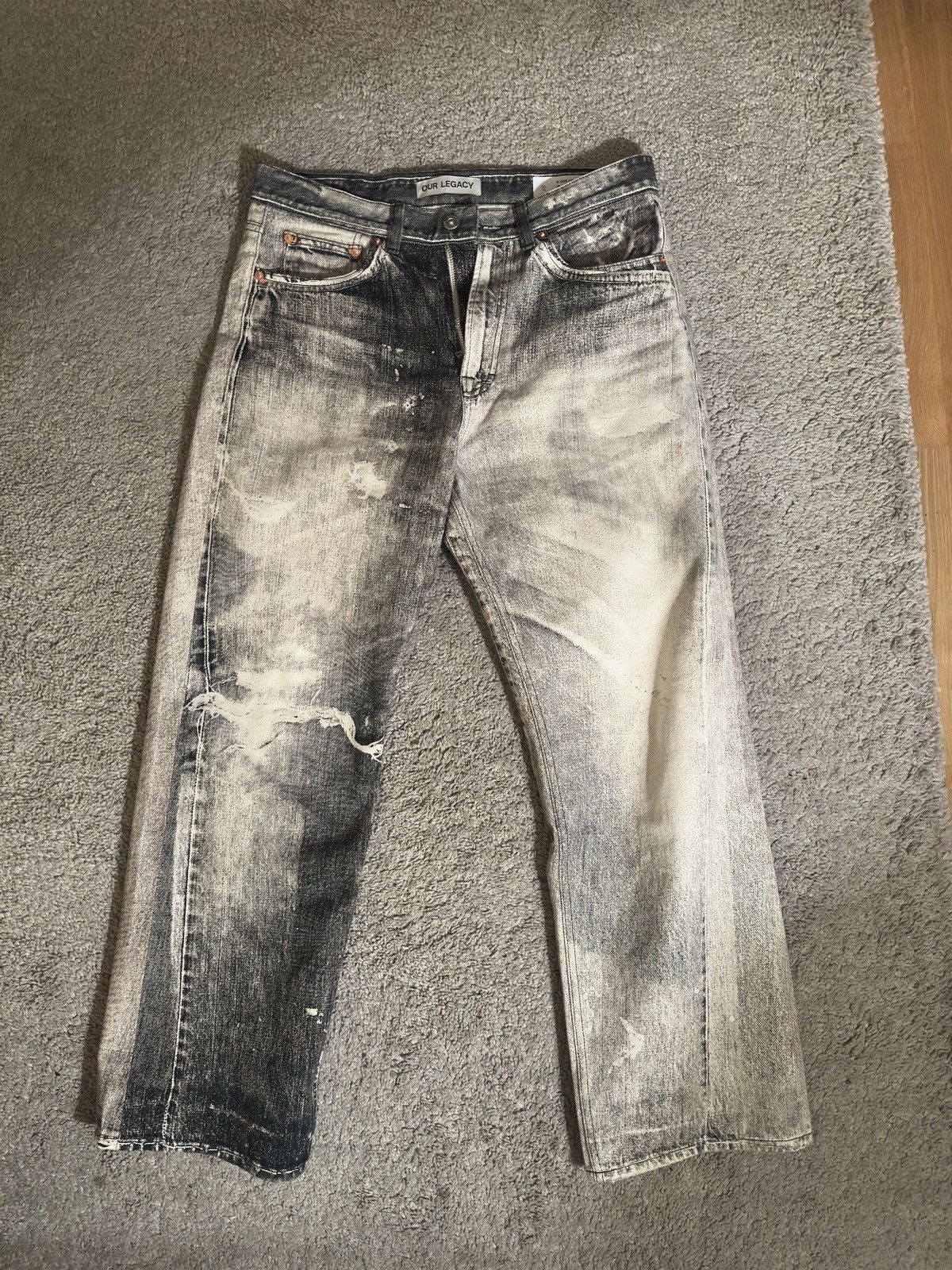 Purple Brand Jeans Mens Slim Fit P001 Black Size 36/32