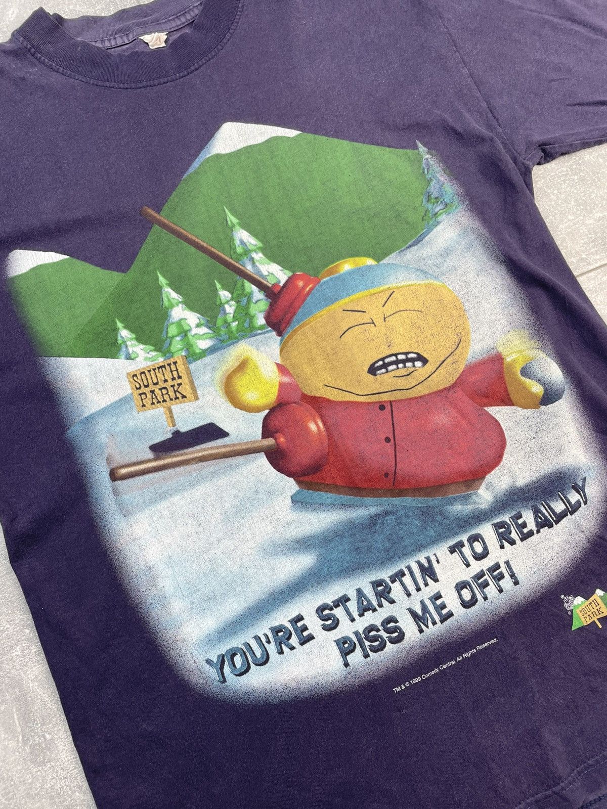 Cartoon Network South Park 1999 T-shirt You're Startin To Piss Me Off’ Size US M / EU 48-50 / 2 - 2 Thumbnail