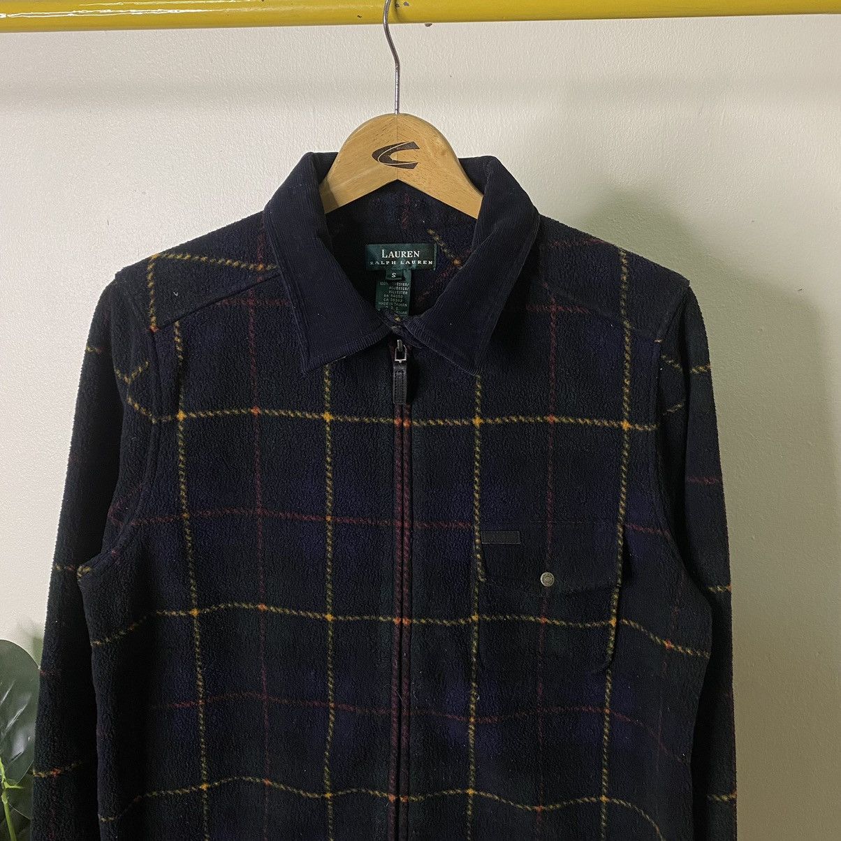 Polo Ralph Lauren × Ralph Lauren × Vintage Vintage Ralph Lauren Plaid Fleece Jacket Size US M / EU 48-50 / 2 - 2 Thumbnail