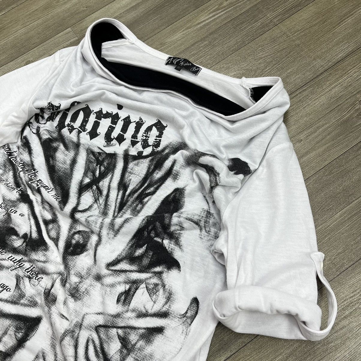 If Six Was Nine × Japanese Brand × Le Grande Bleu (L.G.B.) Y2K GangBster Poem Gothic Punk Style LongSleeve Ifsixwasnine Size US L / EU 52-54 / 3 - 7 Thumbnail