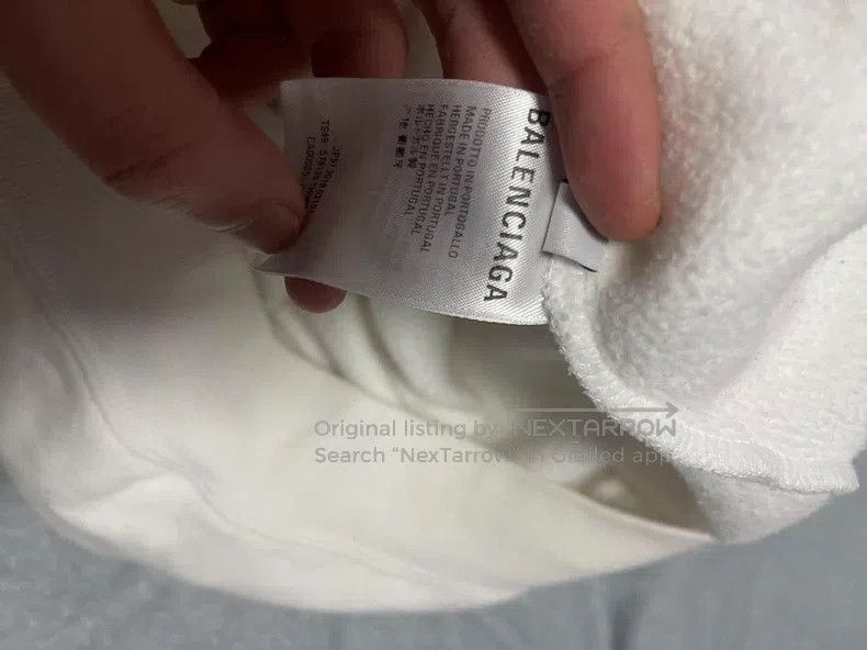 Balenciaga Balenciaga White Eco-Friendly Sweatshirt Size US S / EU 44-46 / 1 - 7 Thumbnail