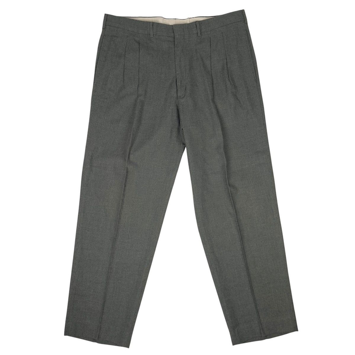 Farah Farah Trousers Men 39x30 Olive Formal Pleated Classic Size 40R - 1 Thumbnail