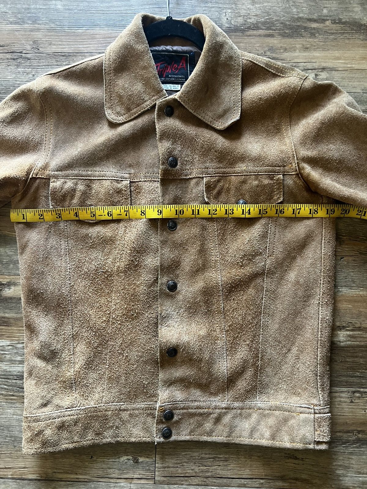 Genuine Leather × Vintage Vintage Triple A Brown Suede Genuine Leather Jacket Size US XS / EU 42 / 0 - 8 Thumbnail