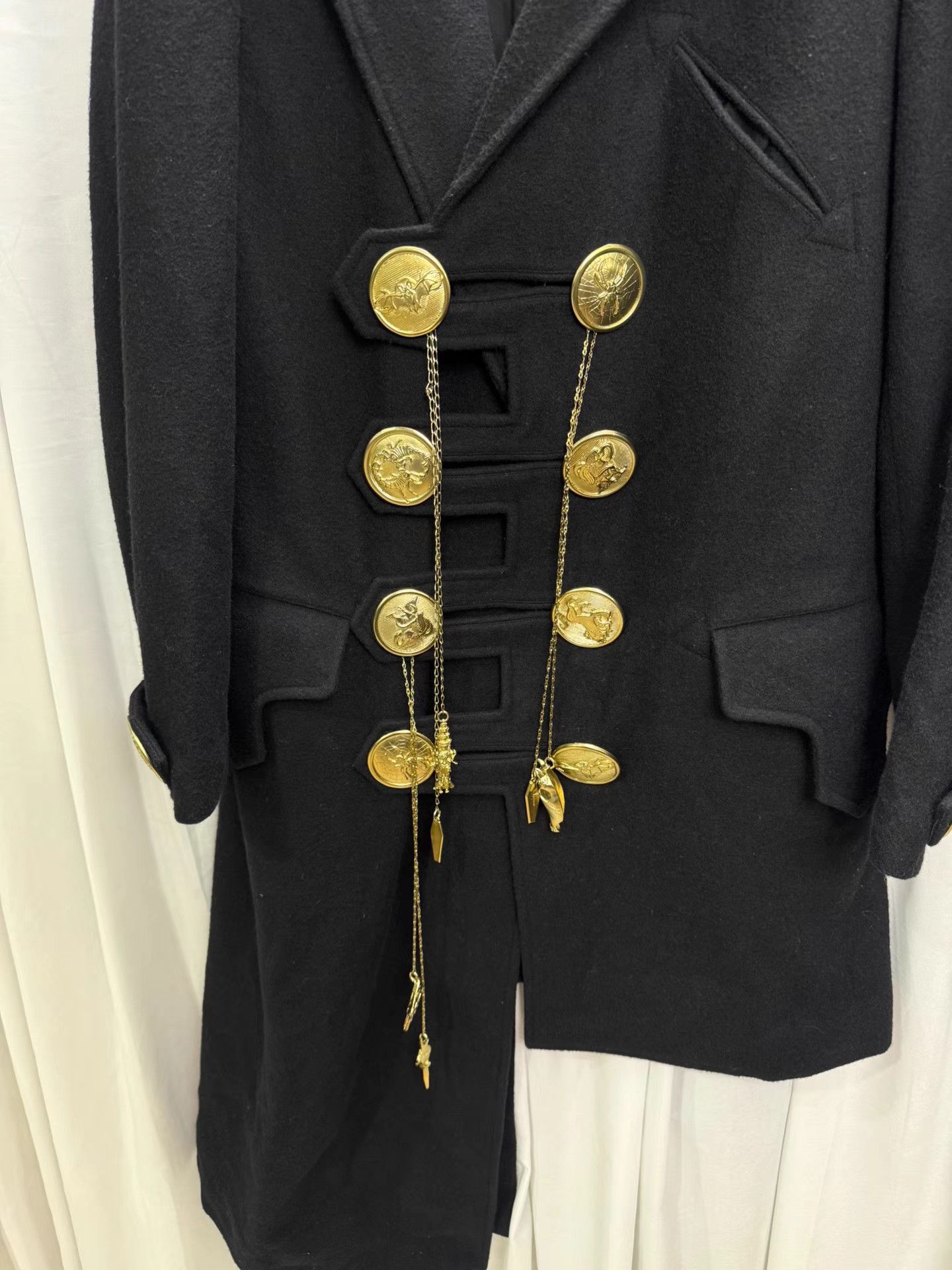 Yohji Yamamoto yohji yamamoto pour homme Gold Button Coat K20 Size US M / EU 48-50 / 2 - 2 Thumbnail