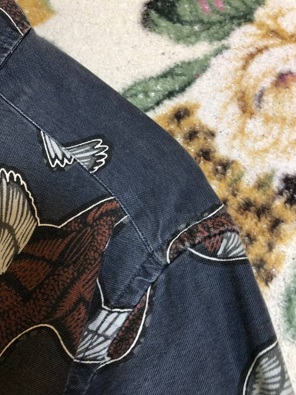 Allsaints Vintage bird print Shirt Allsaints crazy Y2K slim fit Size US XS / EU 42 / 0 - 6 Thumbnail