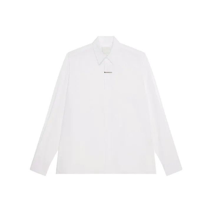 Givenchy Givenchy Givenchy White Long Sleeve ButtonUp Shirt -2507 Size US M / EU 48-50 / 2 - 1 Thumbnail