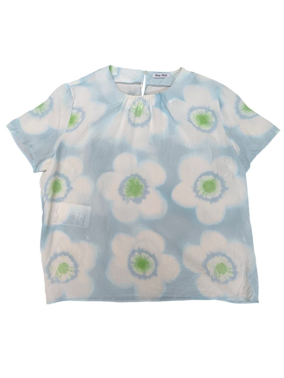 Miu Miu Floral Blouse Silk Miu Miu Size M / US 6-8 / IT 42-44 - 4 Thumbnail