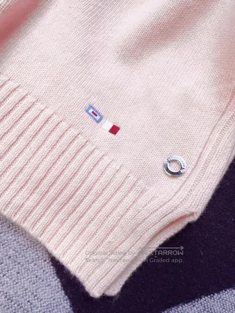 Loro Piana Loro Piana Light Pink Cinnamon Pink Crew Neck Knit Sweater Size XS / US 0-2 / IT 36-38 - 3 Thumbnail