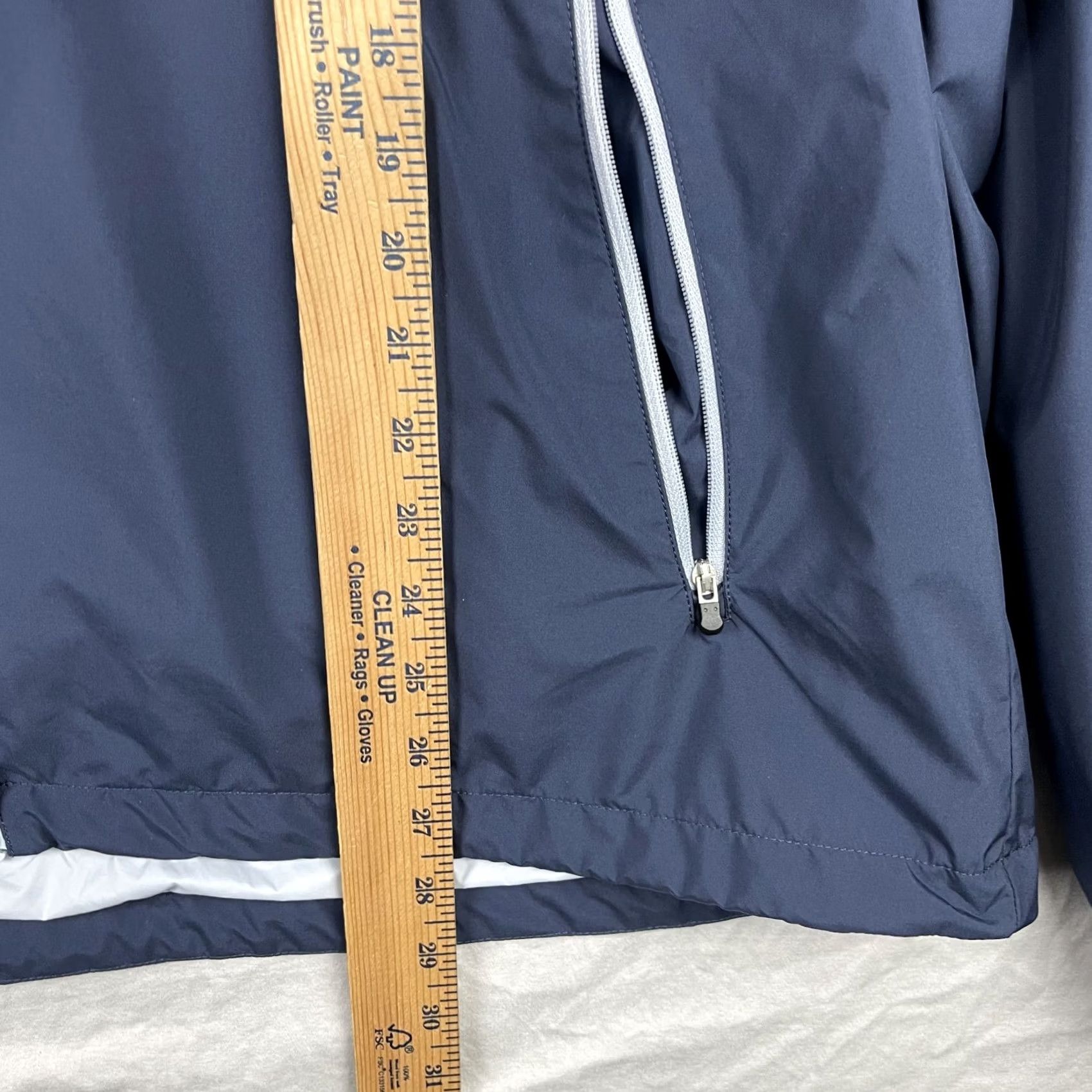 Save The Duck Save The Duck Jacket Womens XL Rainy Hooded Water Repellent Blue Jacket Size XL / US 12-14 / IT 48-50 - 7 Thumbnail