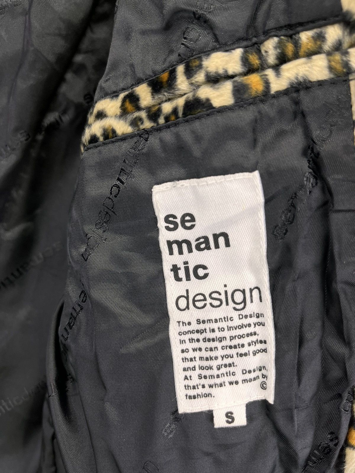 Japanese Brand × semanticdesign Vintage Semantic Design Leopard Style Rare Zip Up Jacket Size S / US 4 / IT 40 - 6 Thumbnail