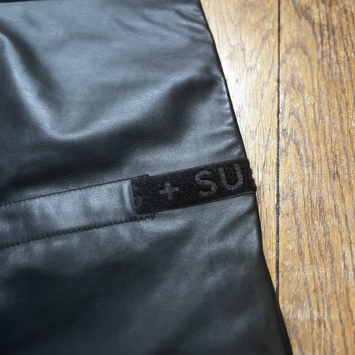 Supreme Supreme Girbaud Shuttle Tape Leather Cargo Pant Black 34 L Size US 34 / EU 50 - 7 Thumbnail