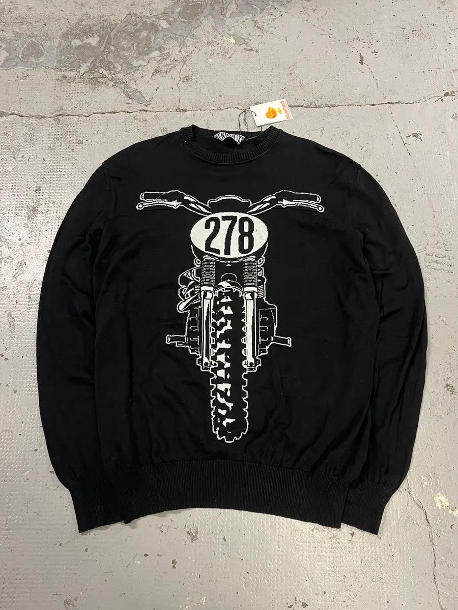 Dirk Bikkembergs AW2010 Bikkembergs Black Moto Sweater Size US M / EU 48-50 / 2 - 1 Thumbnail