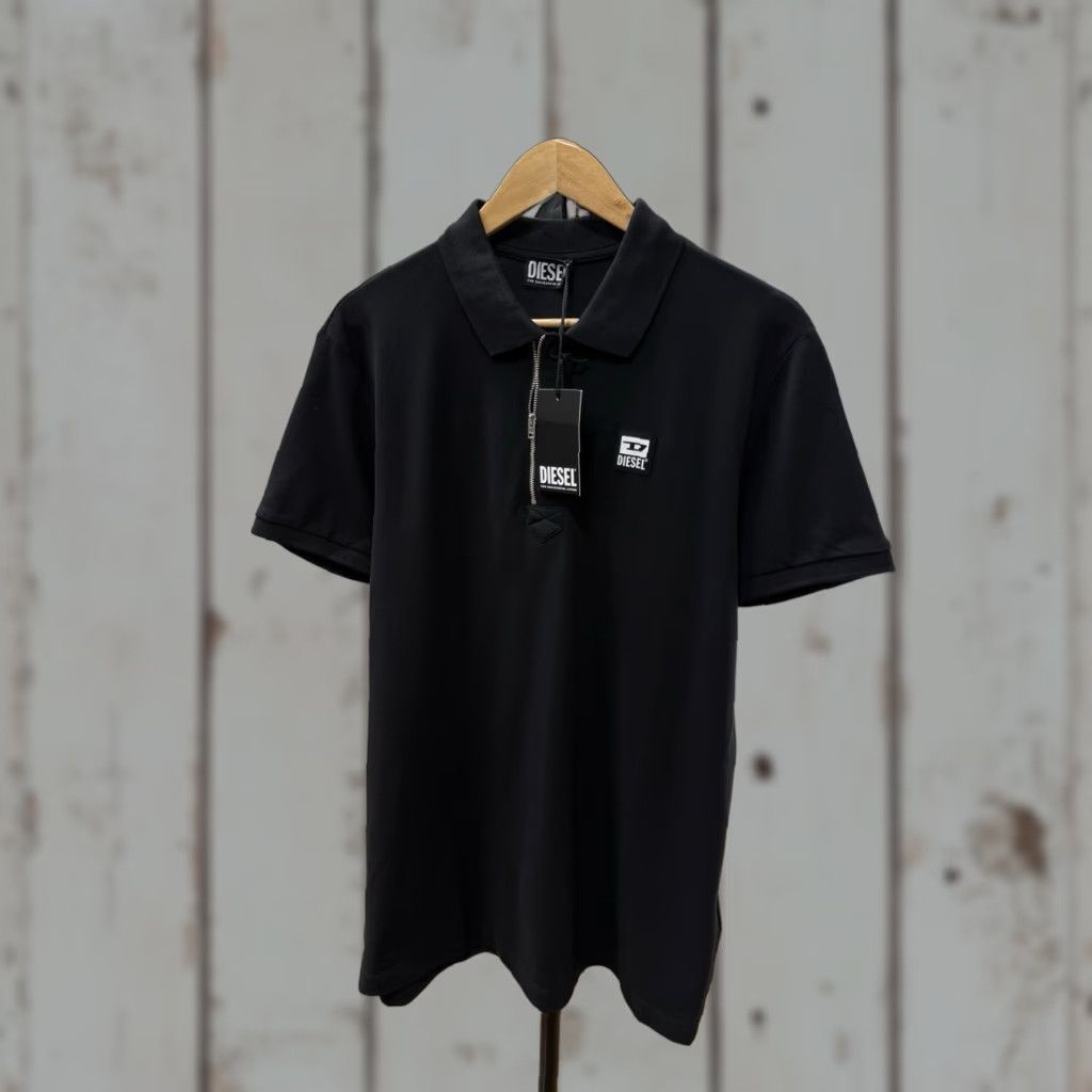 Diesel Diesel Polo Shirt Zip Classic Opium Style Rare L/XL Black Mens Size US L / EU 52-54 / 3 - 1 Thumbnail