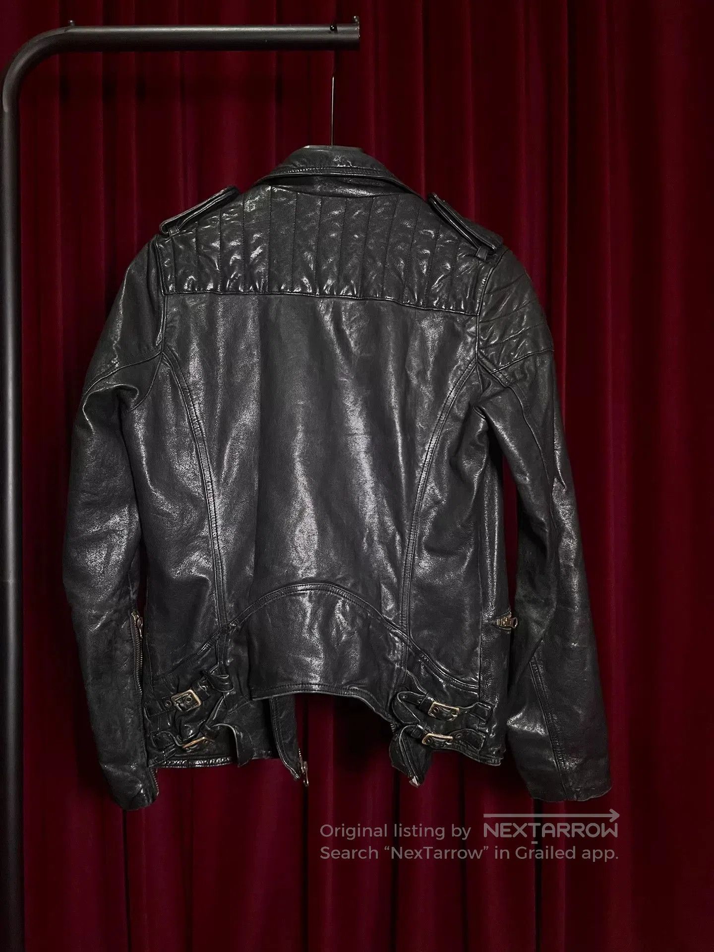 Japanese Brand Share Spirit Sheepskin Motorcycle Jacket. Size US M / EU 48-50 / 2 - 2 Thumbnail