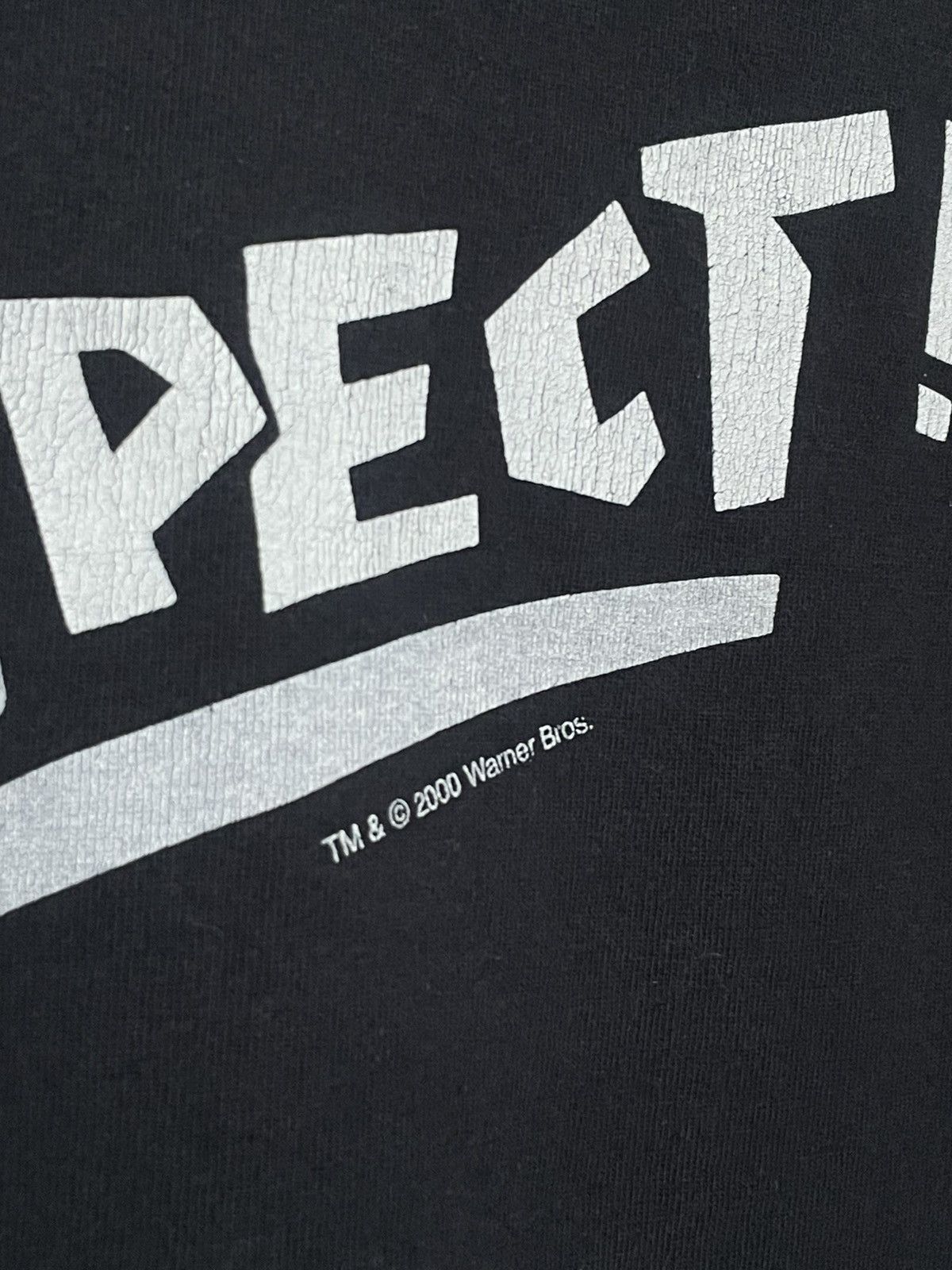 Warner Bros Vintage Warner Bros 2000 Taz Respect T-Shirt Black RARE Size US XL / EU 56 / 4 - 4 Thumbnail