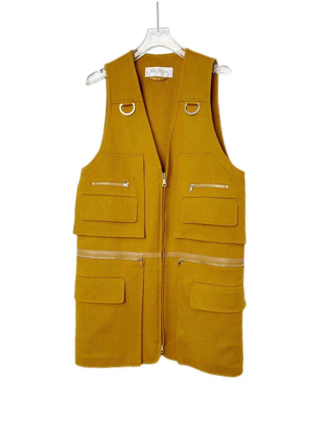 Max Mara maxmara brown sleeveless vest with pockets Size US M / EU 48-50 / 2 - 1 Thumbnail