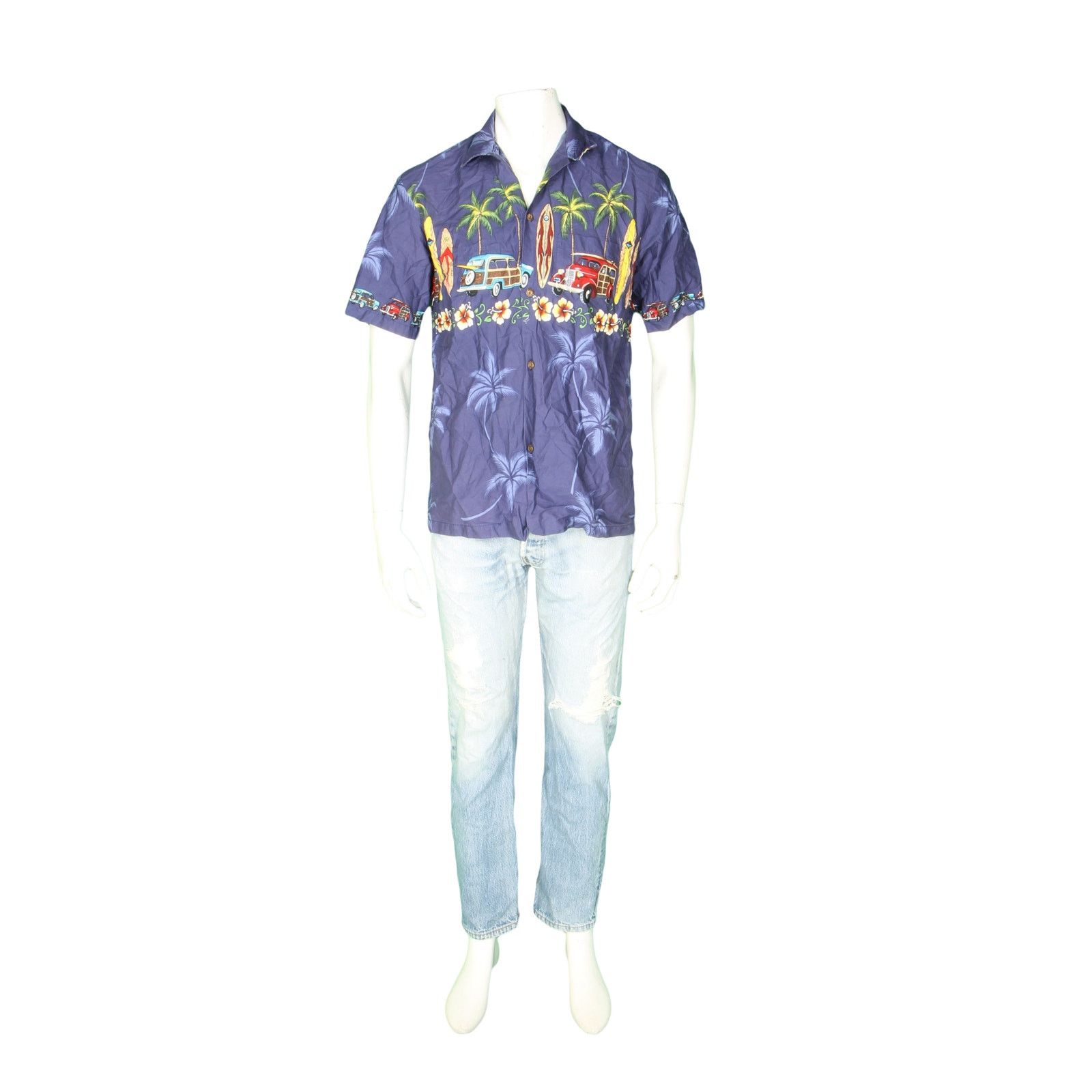 Other Classic Woody Car Surfing Surfboard Orchid Hawaiian Shirt Size US M / EU 48-50 / 2 - 1 Thumbnail