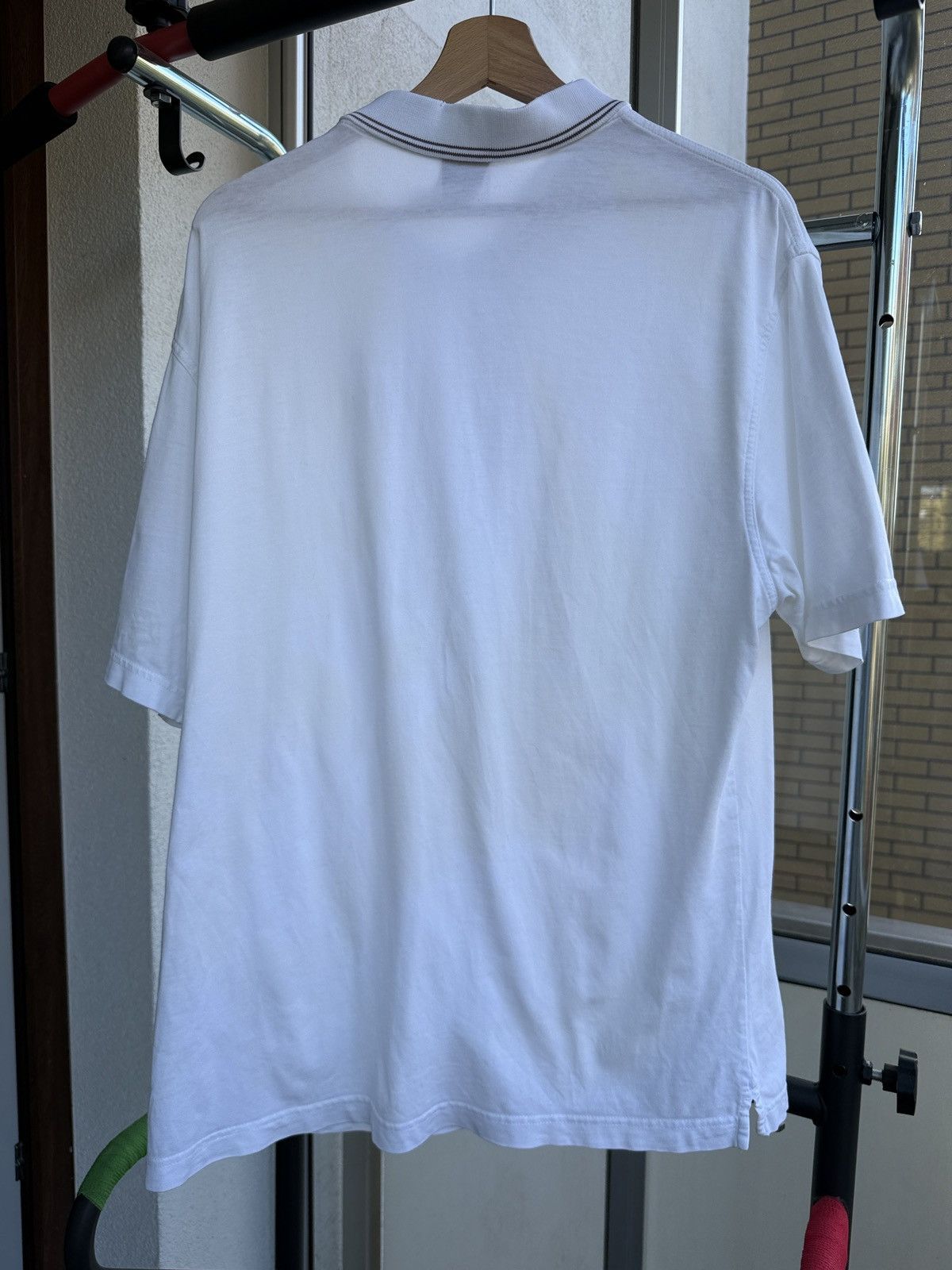 Nike Vintage Nike Tennis Court Polo Shirt White Logo Size US L / EU 52-54 / 3 - 8 Thumbnail