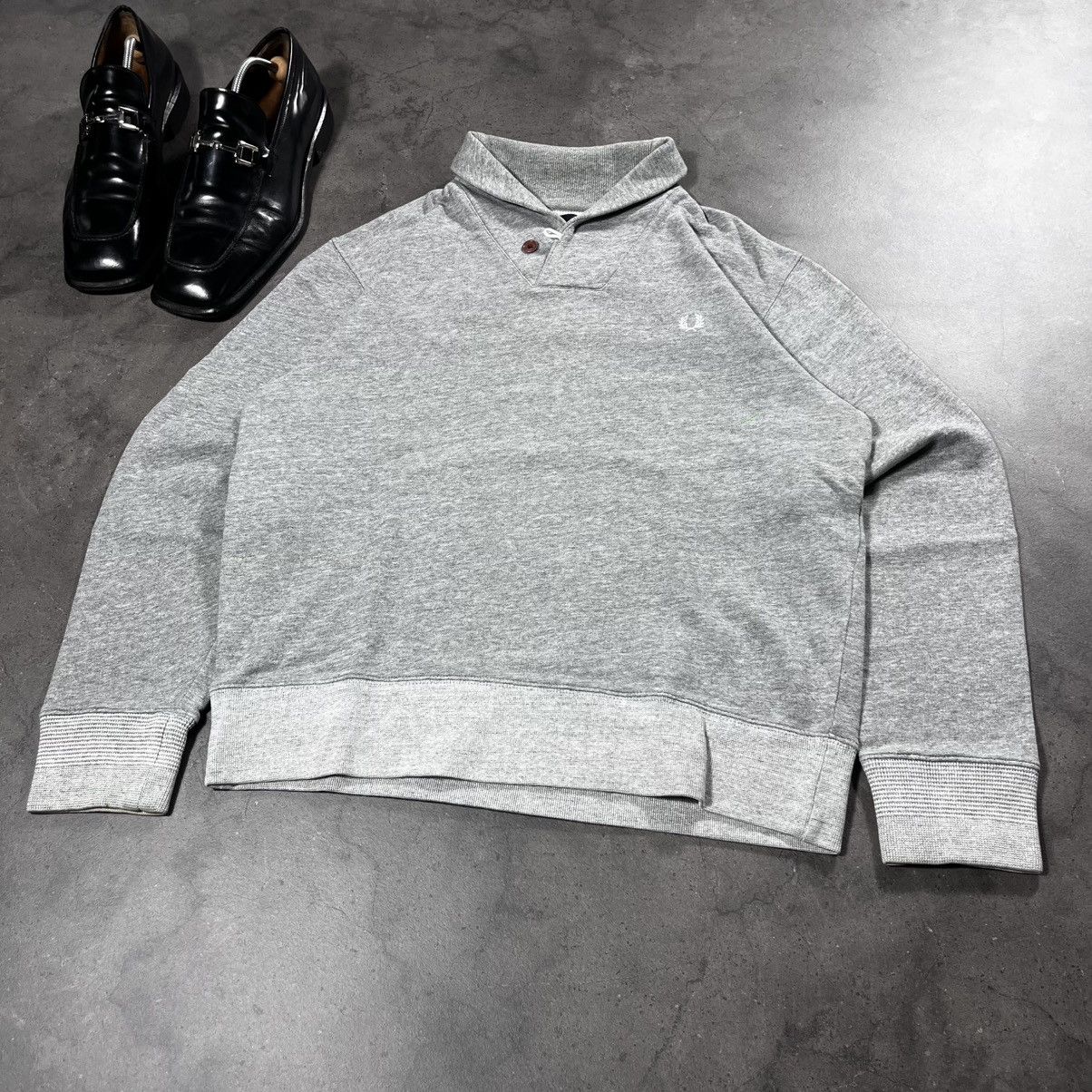 Fred Perry Vintage 00s Fred Perry Halfzip Sweater Sweatshirt Old Money Size US M / EU 48-50 / 2 - 2 Thumbnail