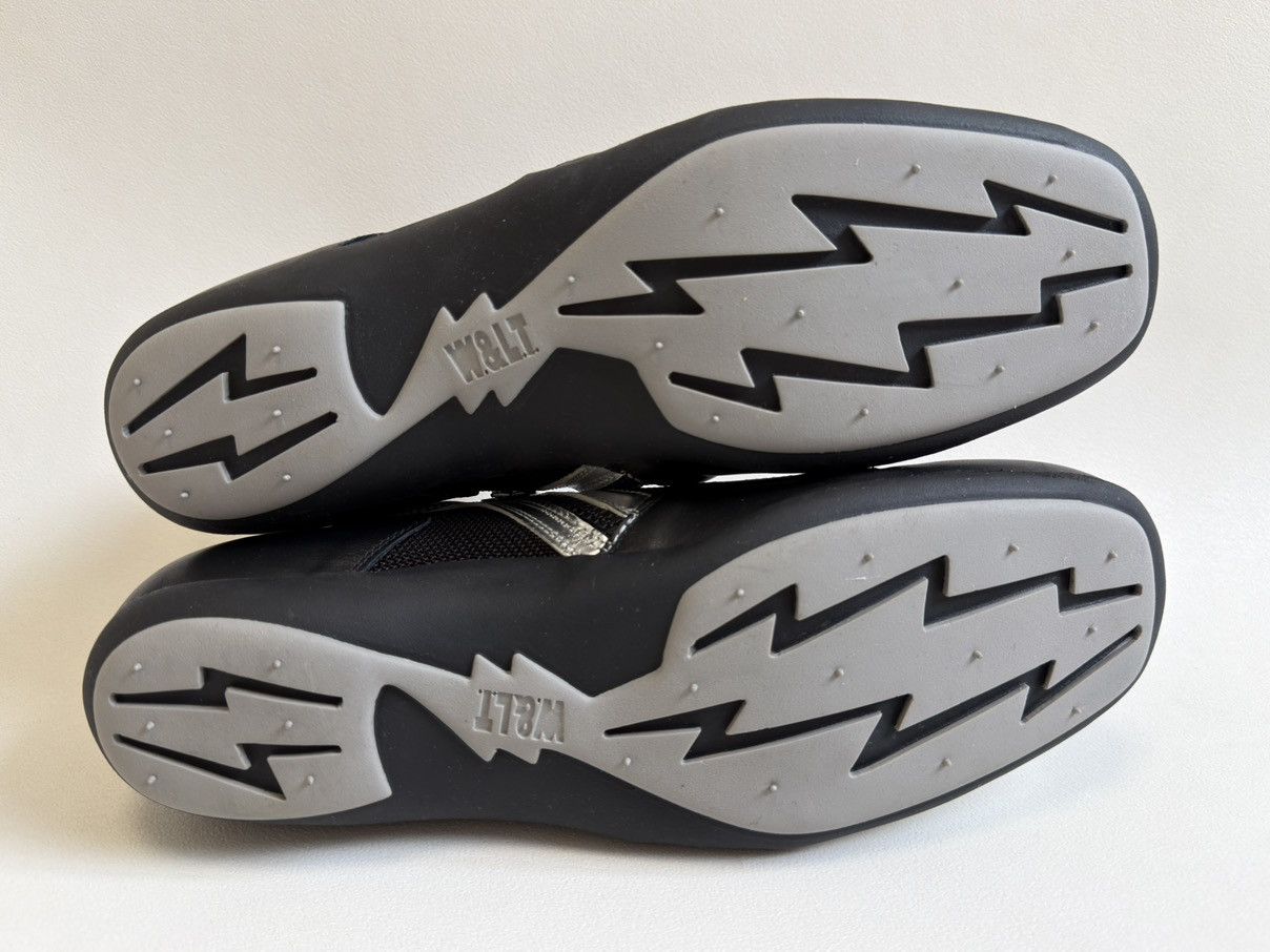 Walter Van Beirendonck 1990s Black/Silver Moto Tech Sneakers Size US 10 / EU 43 - 17 Thumbnail