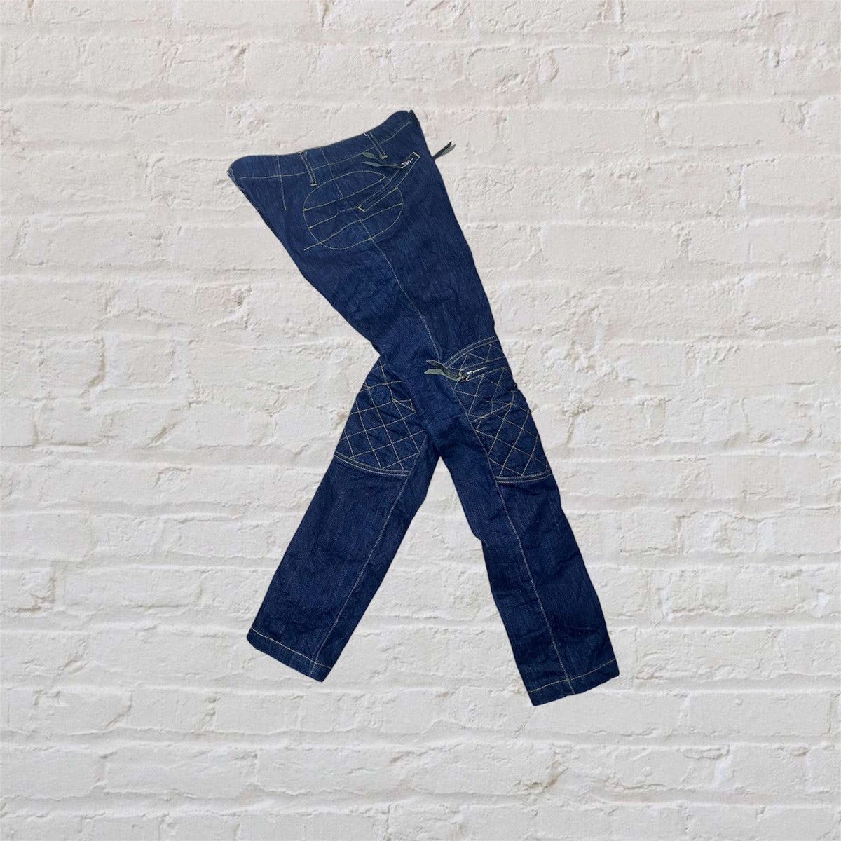 Designer × Japanese Brand Max fritz femme japan biker zipper pocket denim jeans Size US 28 / EU 44 - 2 Thumbnail