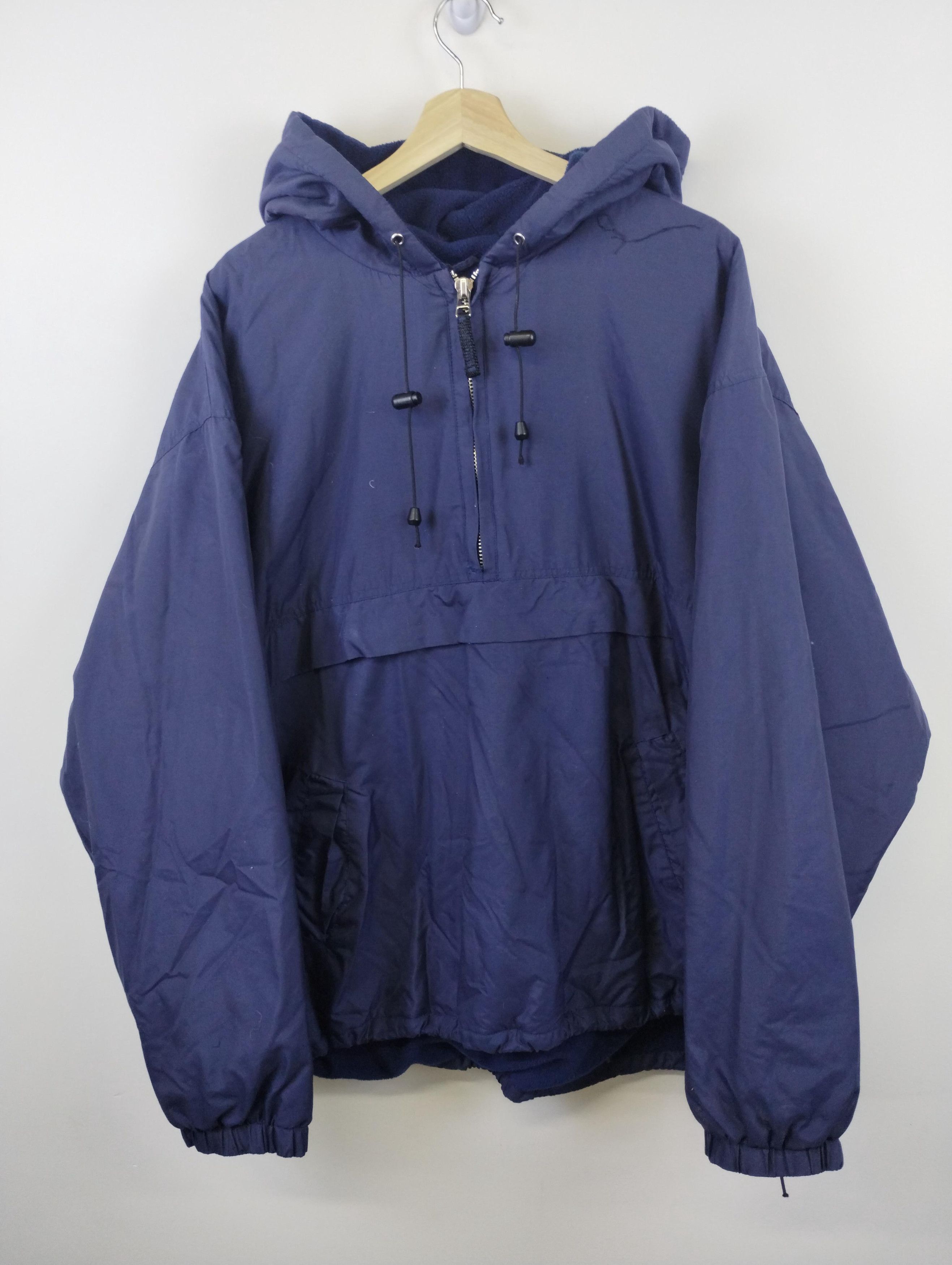 image of Brooks Brothers Fleece Lined Anorak in Navy, Men's (Size XL)