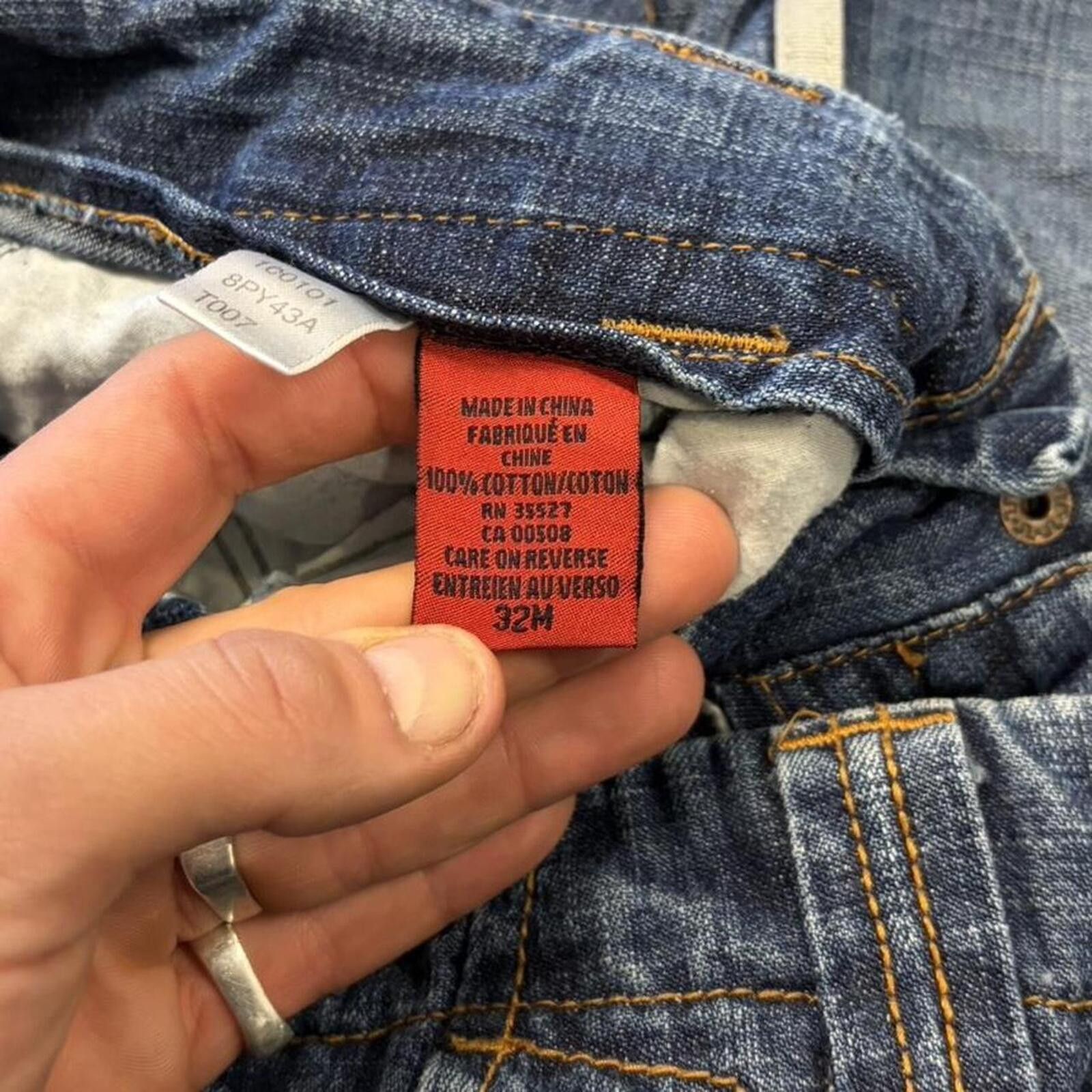 Marithe + Francois Girbaud Y2K Marithé & Francois Girbaud Baggy Strap Jeans Size US 32 / EU 48 - 4 Thumbnail