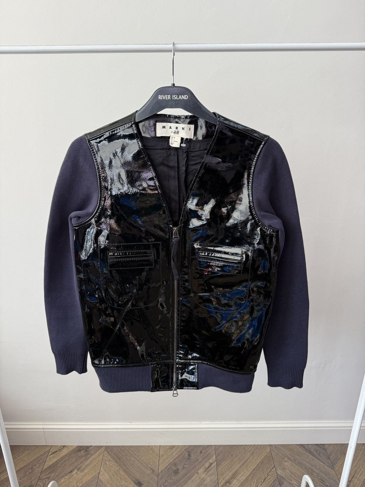 Marni Vintage Marni at H&M Leather Bomber Jacket Size XS / US 0-2 / IT 36-38 - 4 Thumbnail