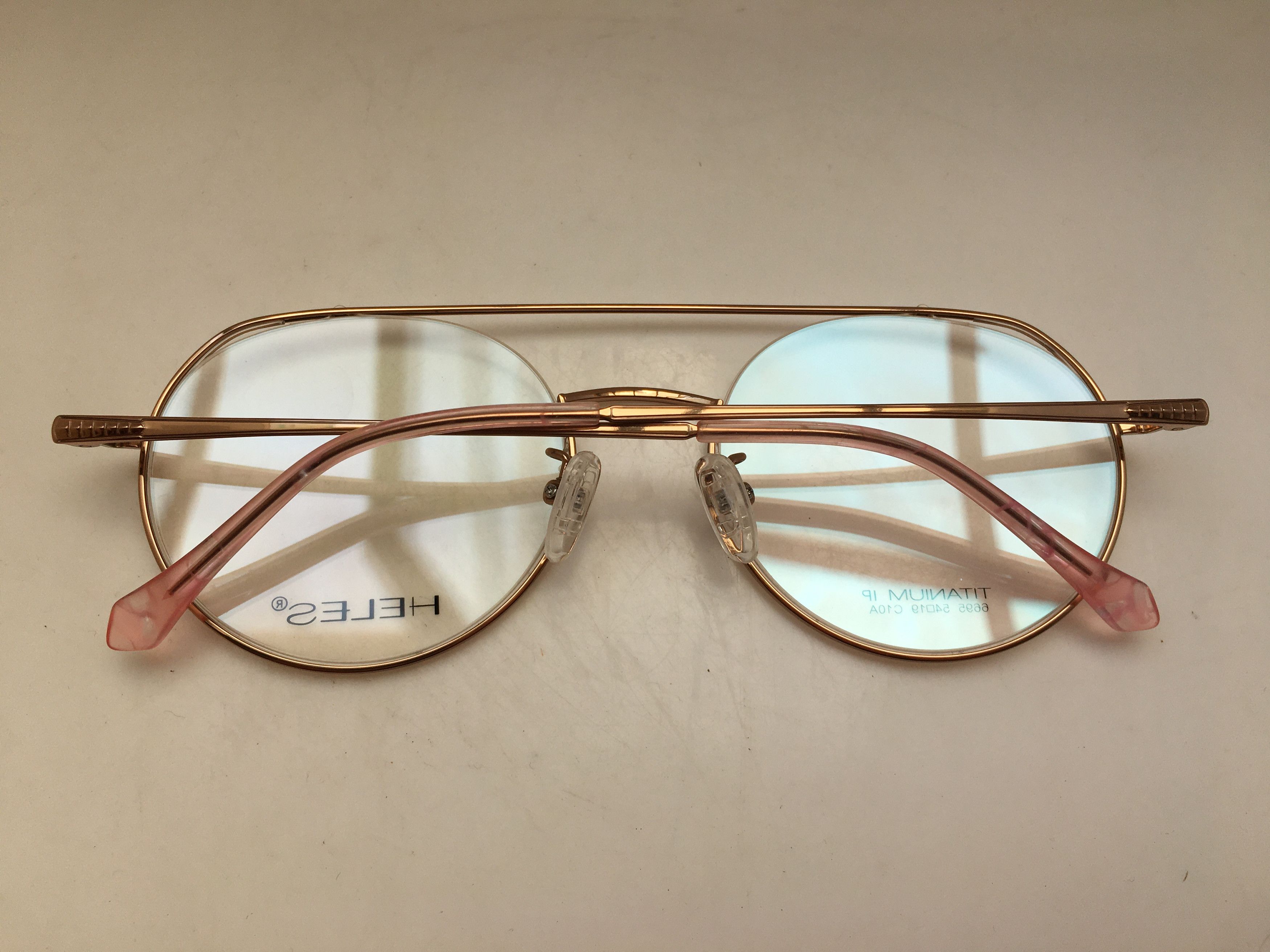 Other Heles Mod Diva Gold Titanium Round Eyeglasses Frame Size ONE SIZE - 7 Thumbnail