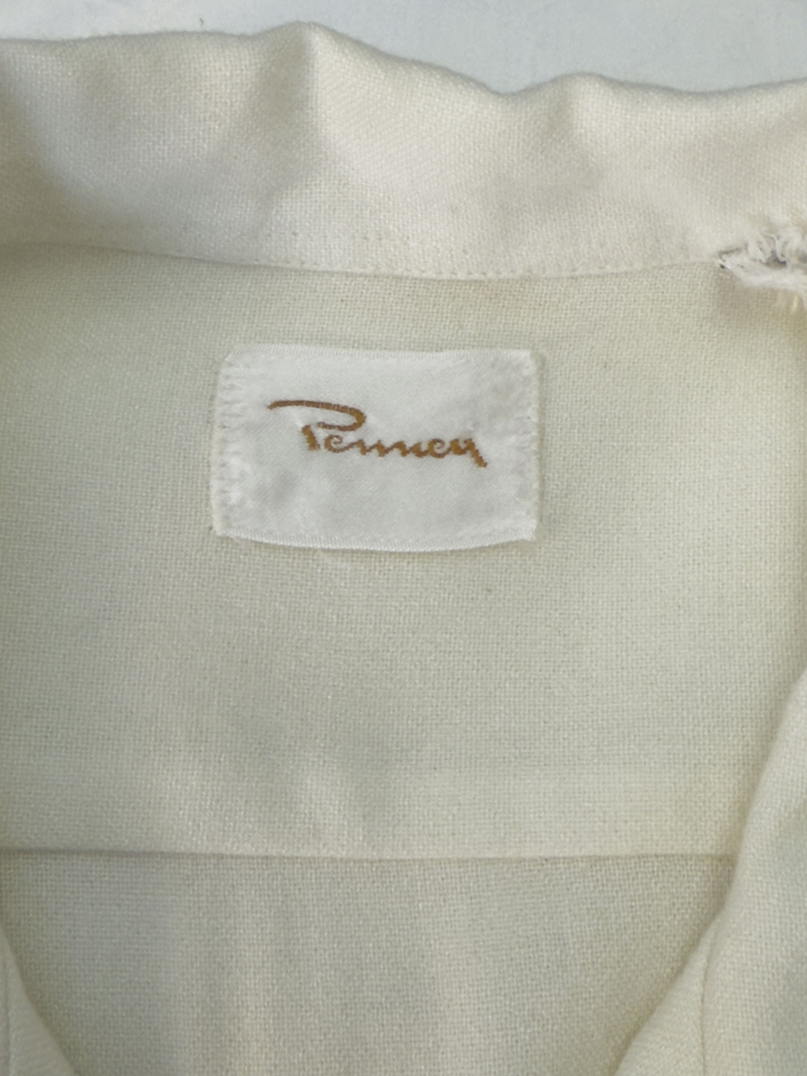 Other Vintage Penney’s Atomic / Rockabilly Cream Stripe Shirt Size US L / EU 52-54 / 3 - 6 Thumbnail