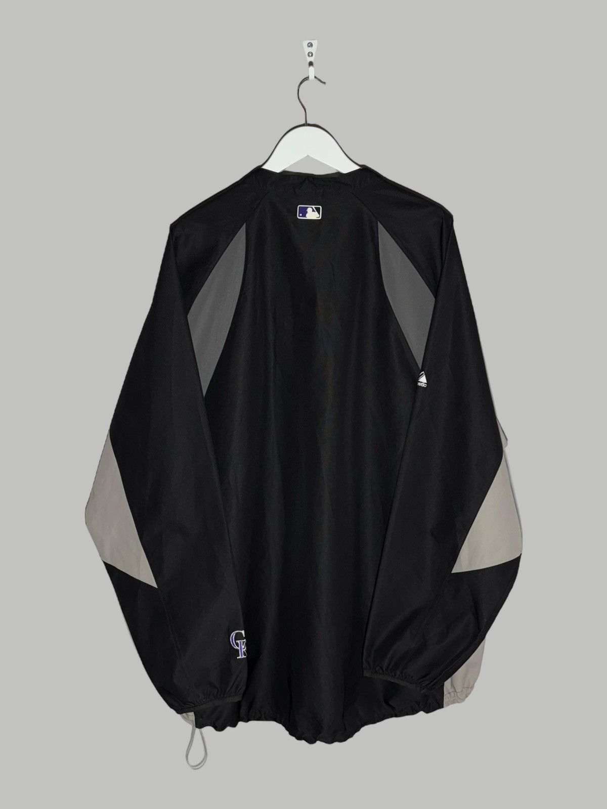 MLB 🔥 Y2K MLB ROCKIES PULLOVER JACKET COZY NYLON STARTER VIBES Size US XXL / EU 58 / 5 - 2 Thumbnail