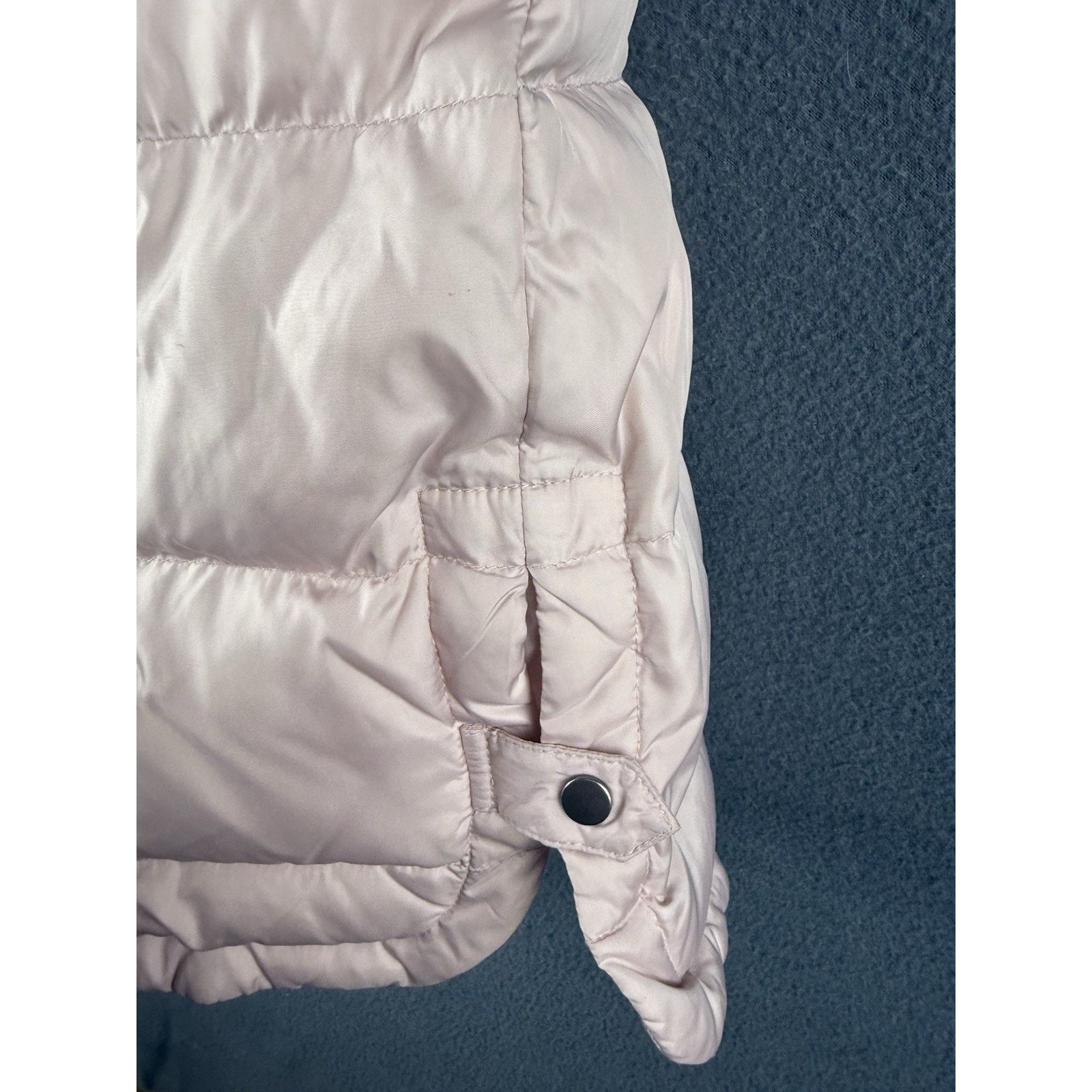 J. Jill J Jill Down Puffer Vest Womens Small Pink Full Zip Pockets Size S / US 4 / IT 40 - 7 Thumbnail