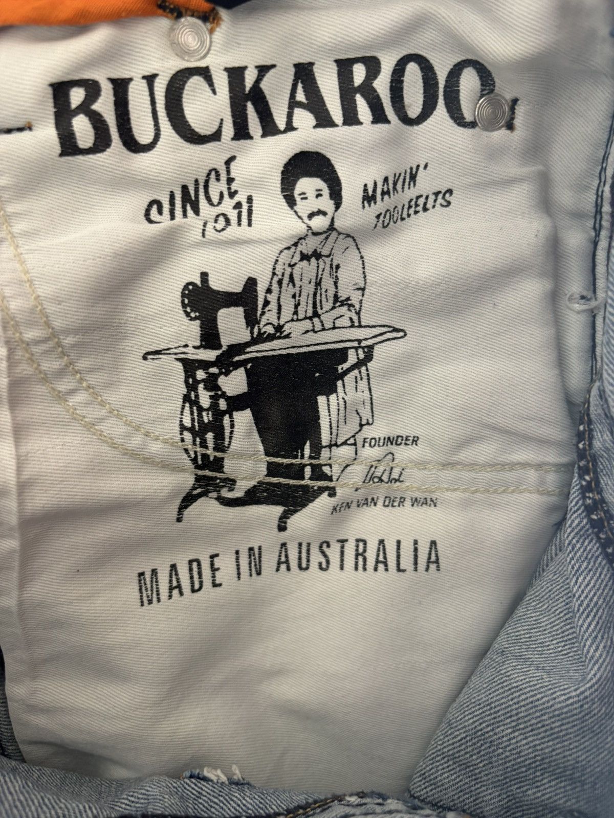BUCKAROO VINTAGE Buckaroo Distressed Patchwork Flared Jeans | 32x27 Size US 32 / EU 48 - 10 Thumbnail