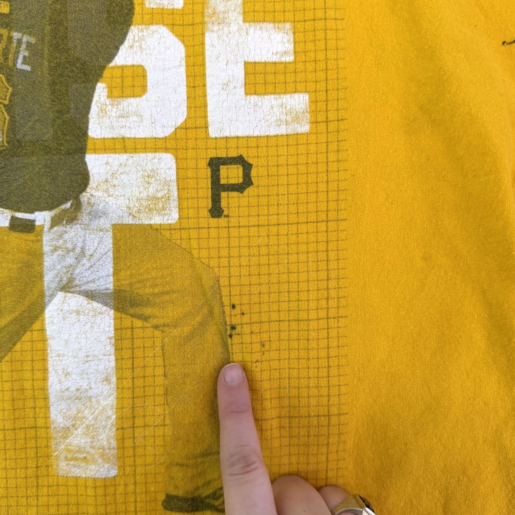 Jerzees Pittsburgh Pirates Shirt Mens XL Yellow MLB Jerzees Starling Marte Tee Size US XL / EU 56 / 4 - 4 Thumbnail