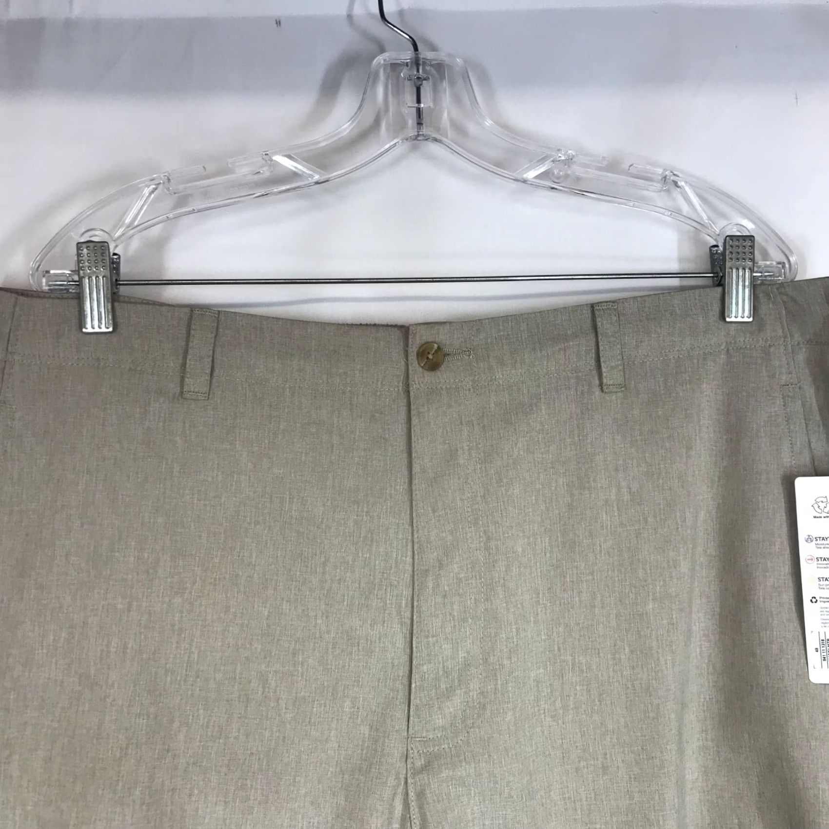 Vintage Jack Nicklaus Golf Shorts Beige Stretch Mens 40 Size US 40 / EU 56 - 2 Thumbnail