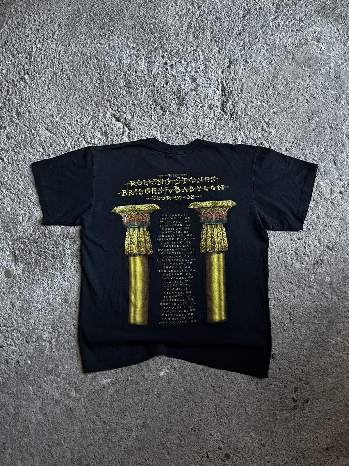 The Rolling Stones Rolling Stones 1997 Tour Vintage Tee Size US L / EU 52-54 / 3 - 6 Thumbnail