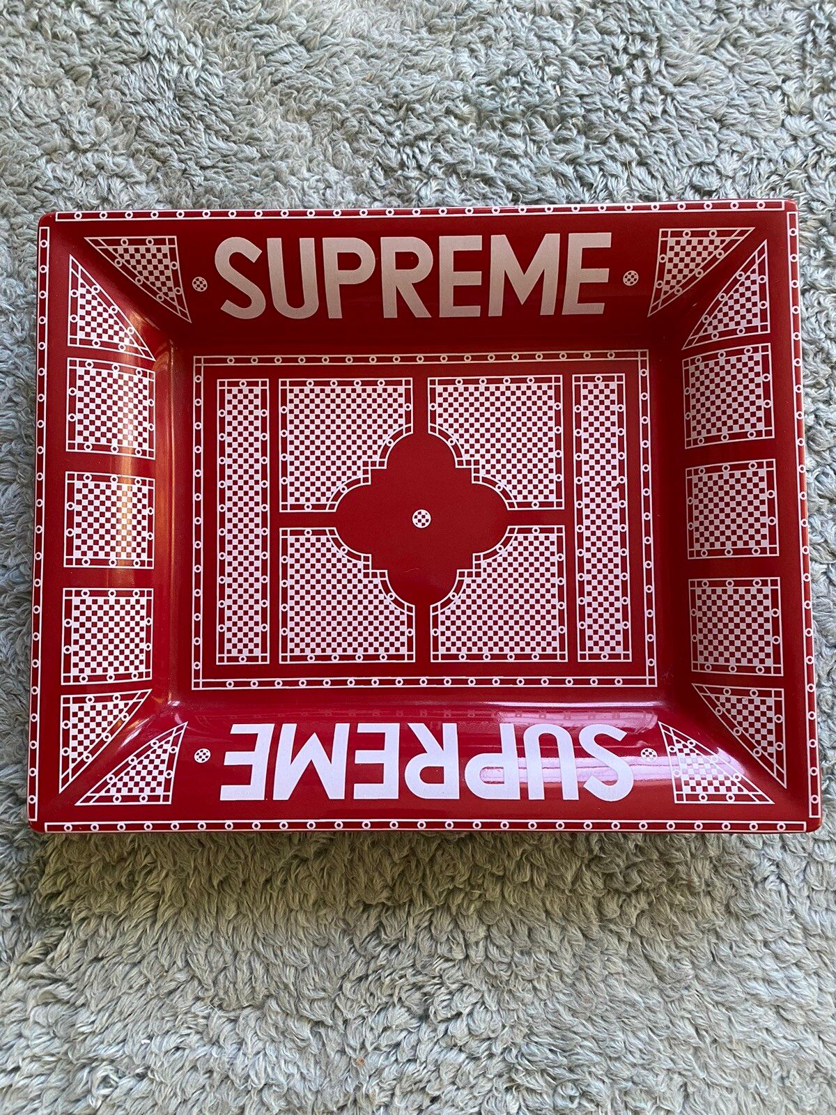 Pre-owned Supreme Hermes Ashtray Holy Grail Ss12 100% Authentic In Red